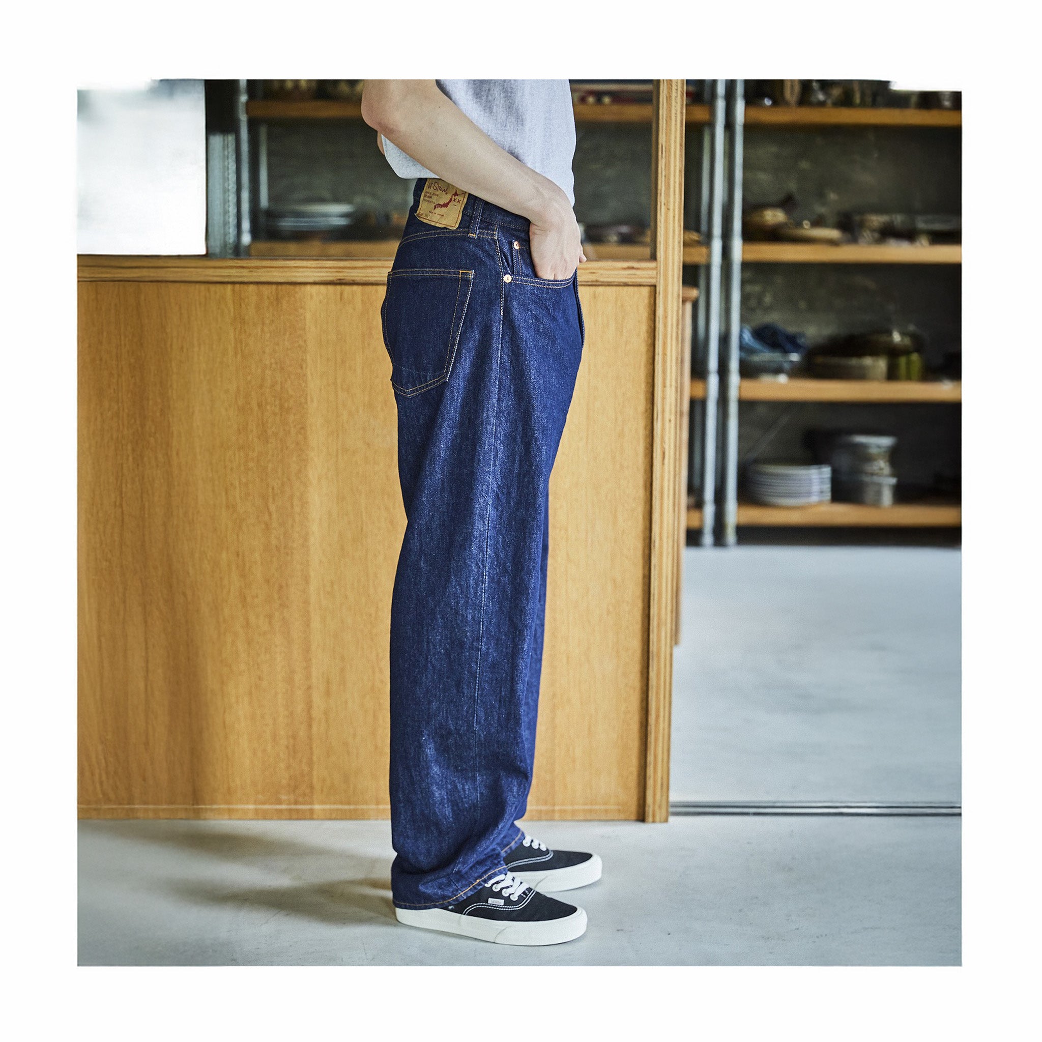 OrSlow 101 Dad's Fit Denim - One Wash (Blue) – August