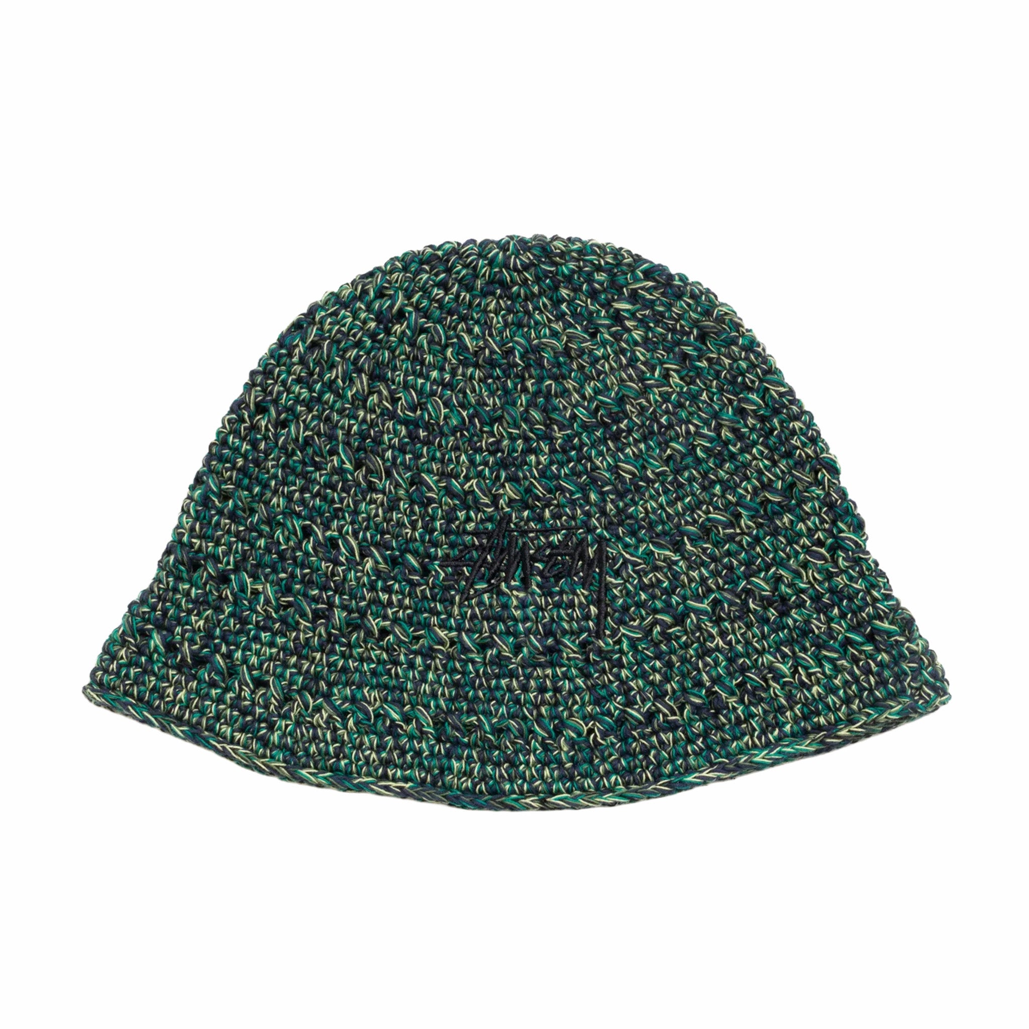 帽子 Stussy Hemp Stock Knit Bucket Hat Green Stüssy Hemp Stock Knit Bucket Hat (Multi Green) – August