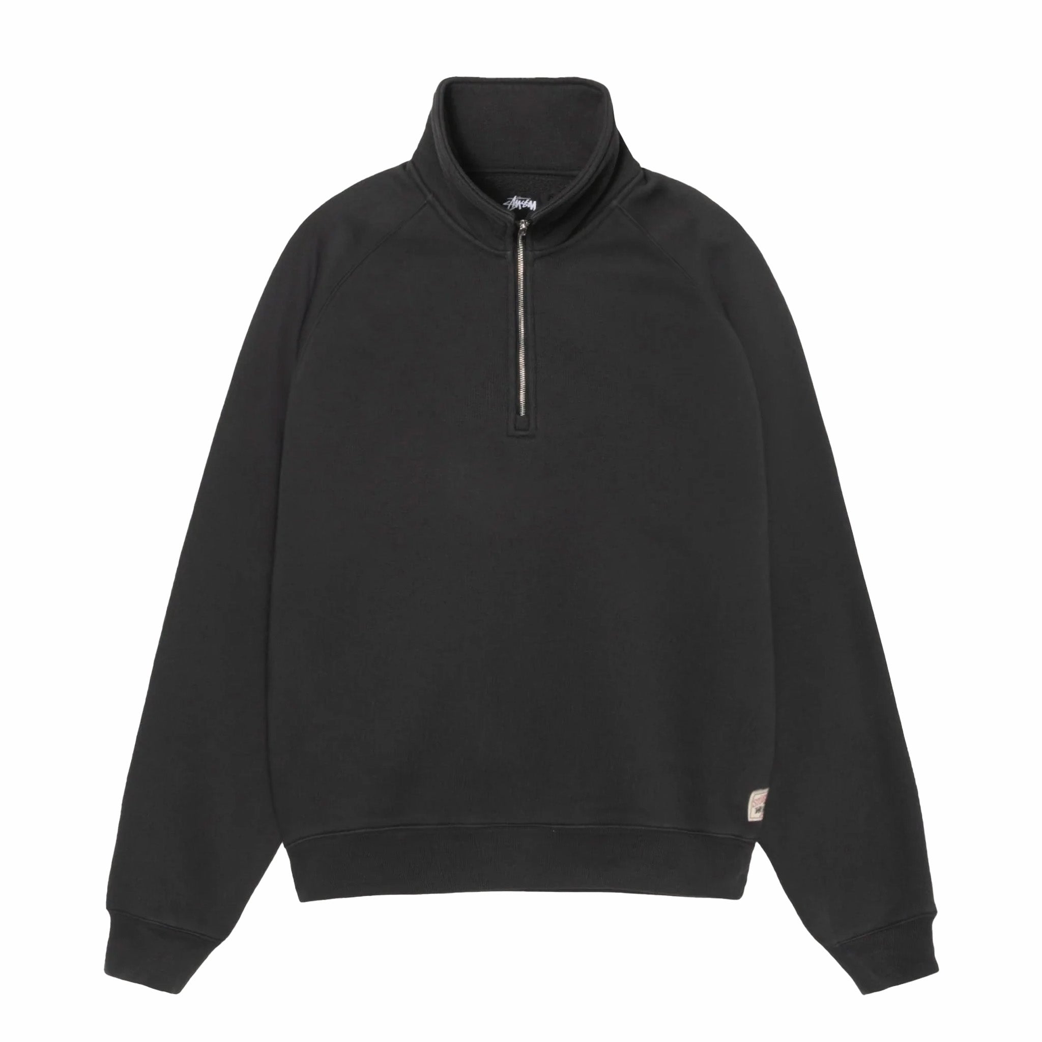 Stüssy Relaxed Half Zip (Washed Black) – August