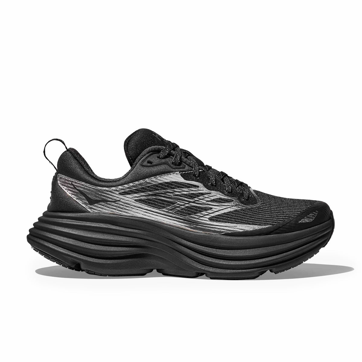 Hoka Men's Bondi 8 TS Caged - MTL (Silver/Black) – August