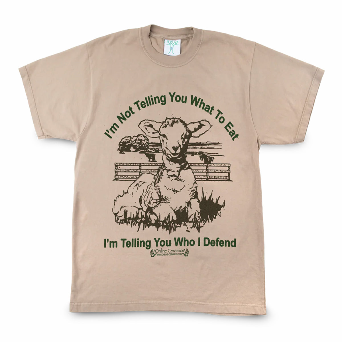 Online Ceramics Pure Beings T-Shirt (Tan) – August
