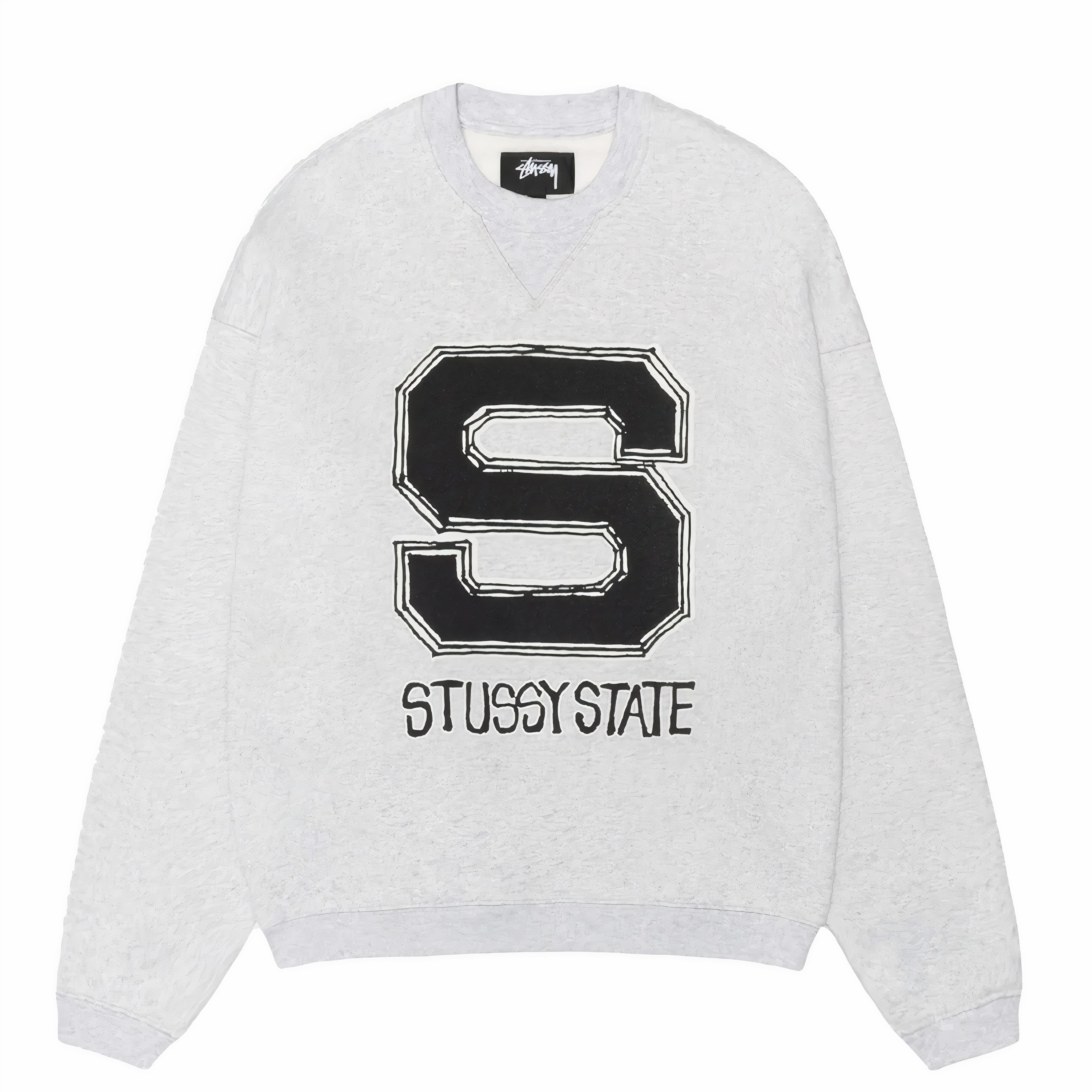 Stüssy State Crewneck (Ash Heather) – August