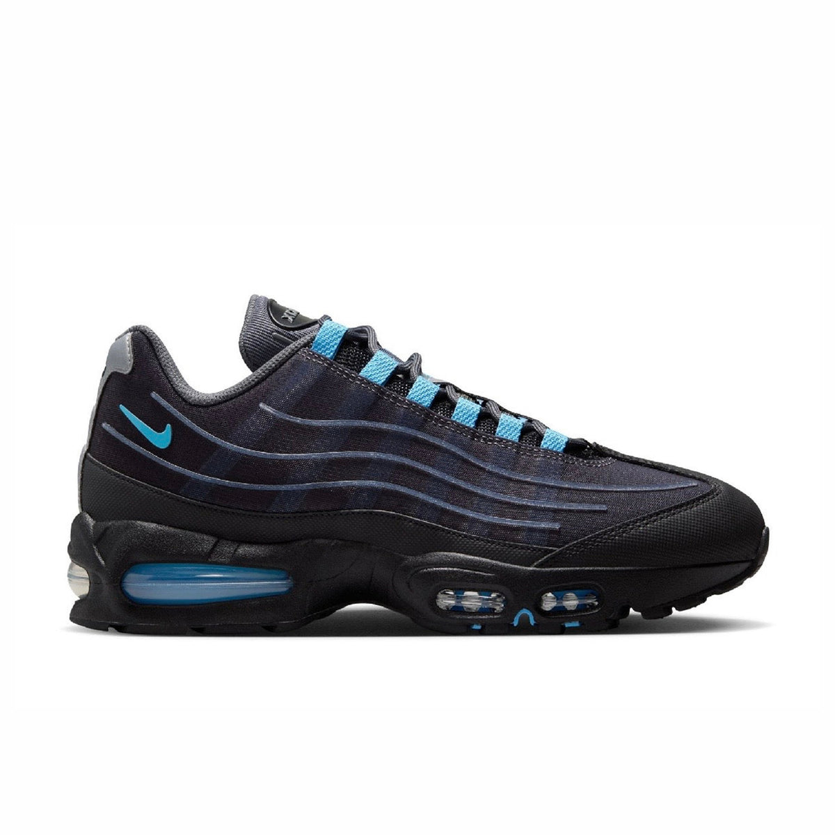 Nike Air Max 95 ブラック/ブルー Nike Men's Air Max 95 Tech (Black/University Blue) – August