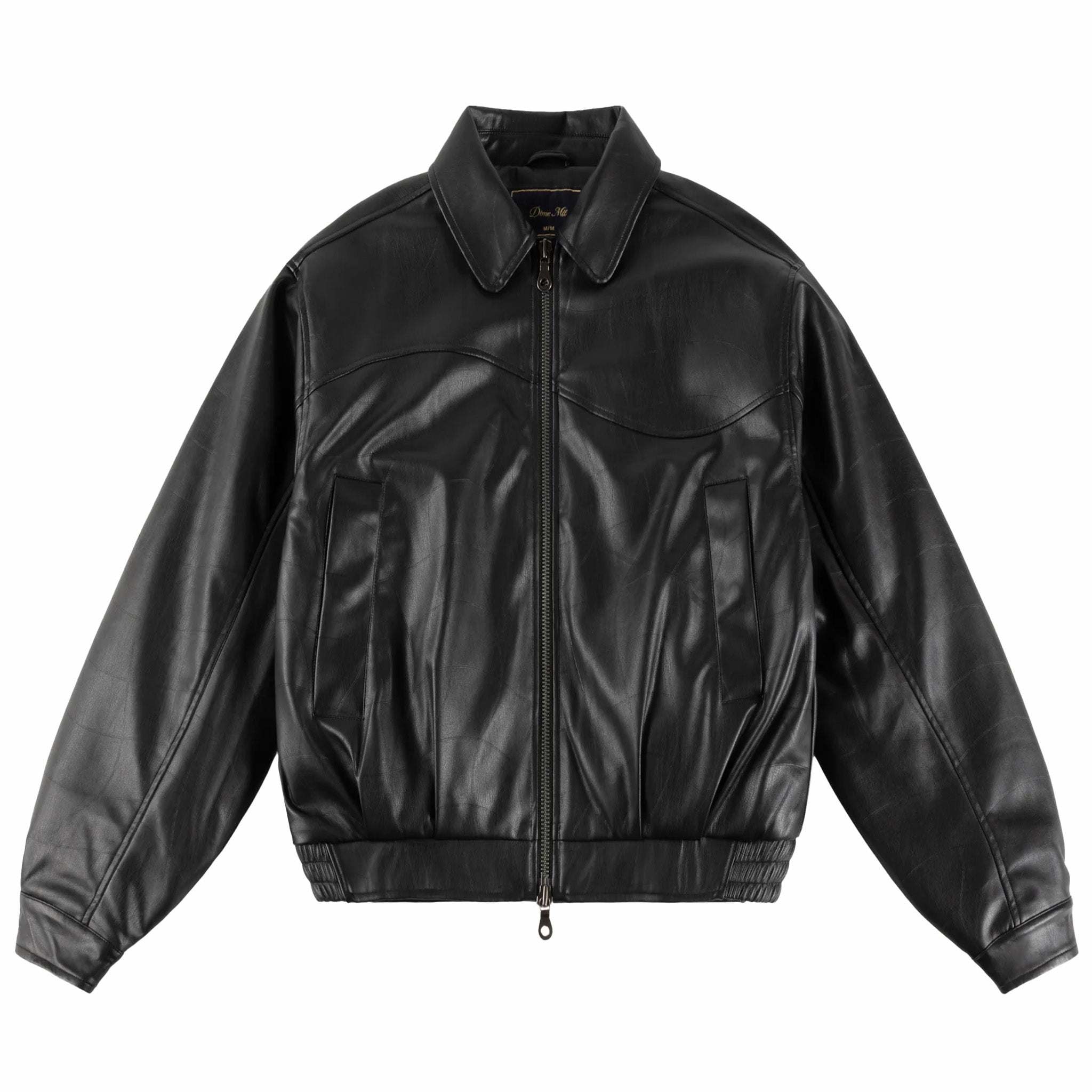 Dime Debossed Wavy Jacket (Black) – August Dime Debossed Wavy Jacket (Black) – August
