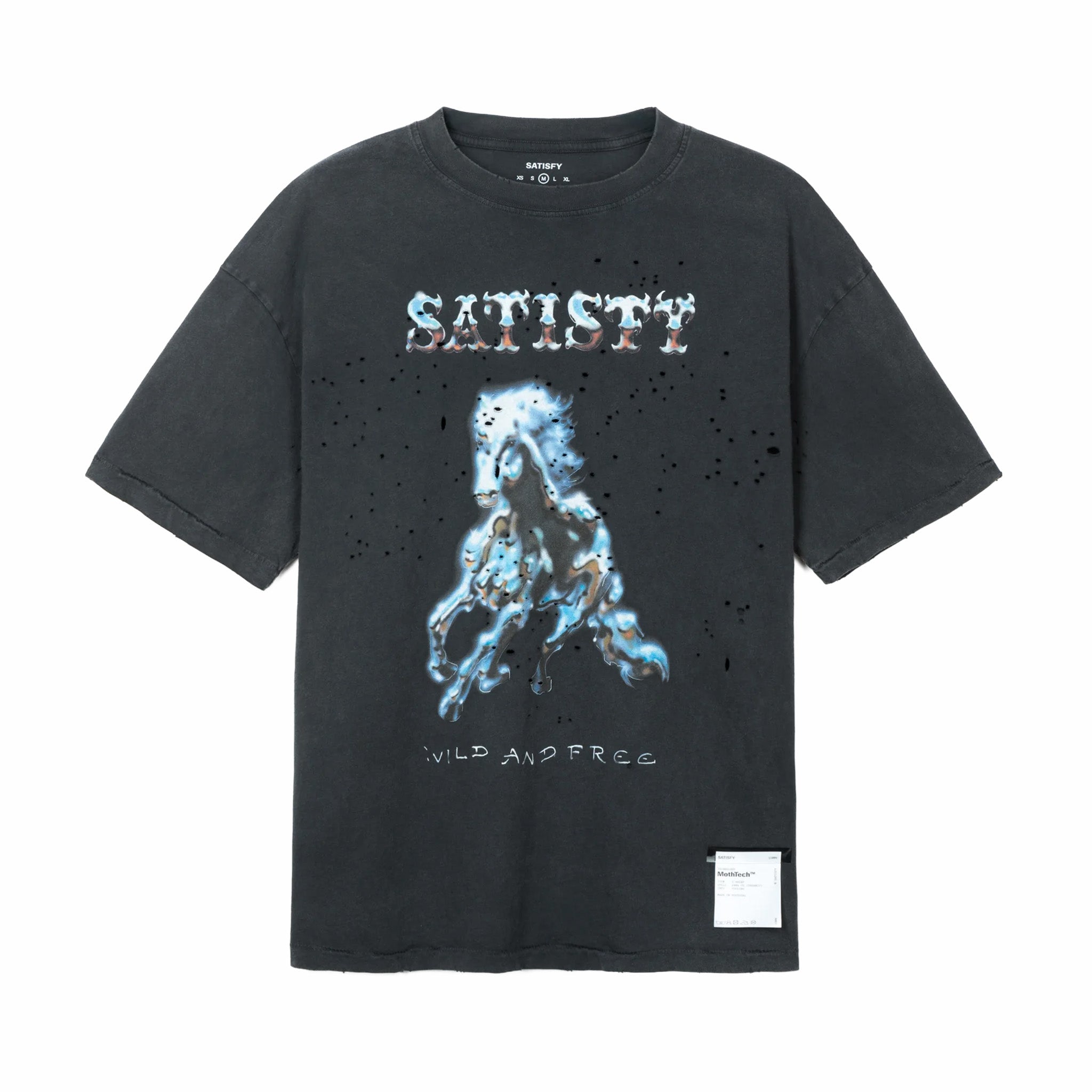 Satisfy Men's MothTech T-shirt 11006-00A16 (Aged Black) – August