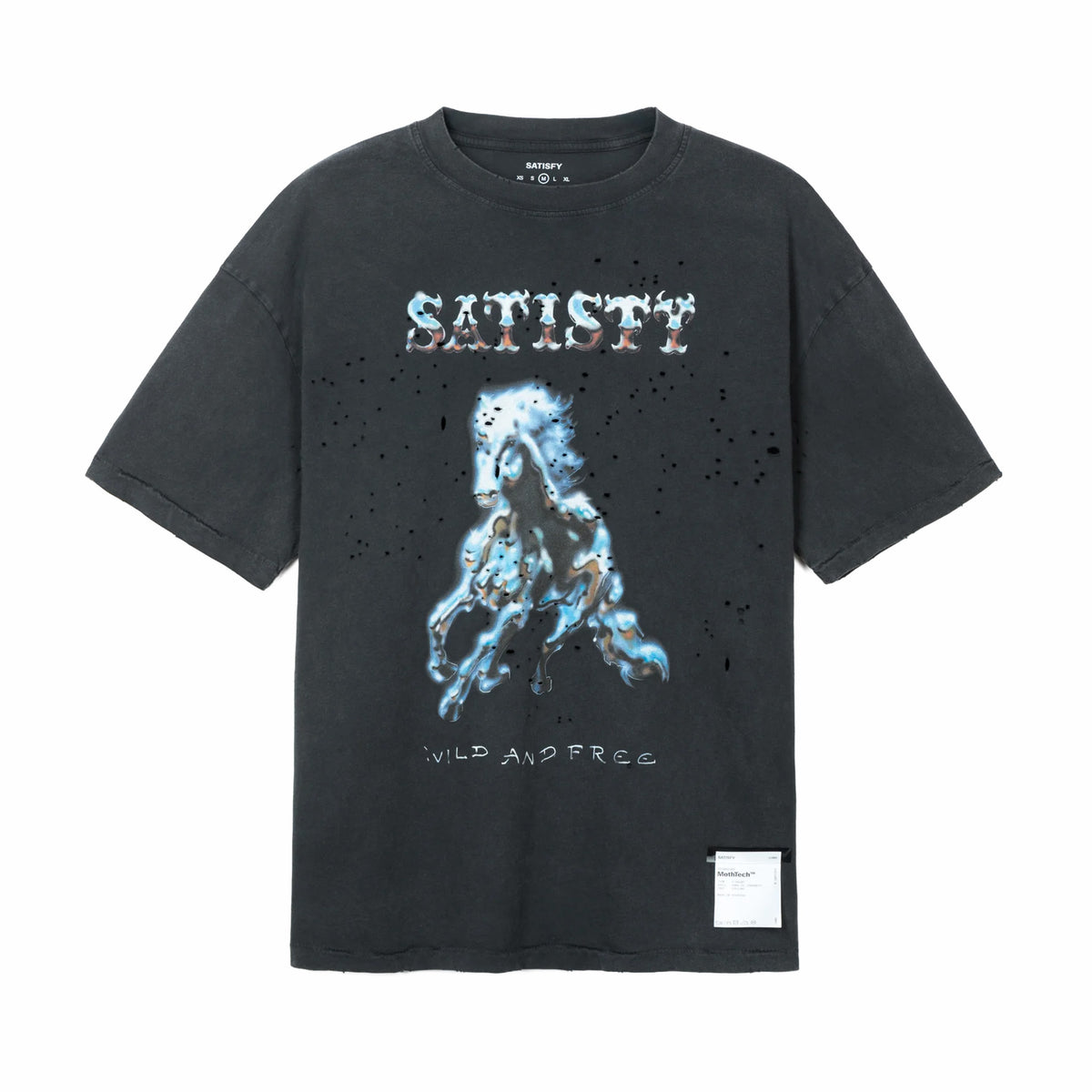 Satisfy Men's MothTech T-shirt 11006-00A16 (Aged Black) – August