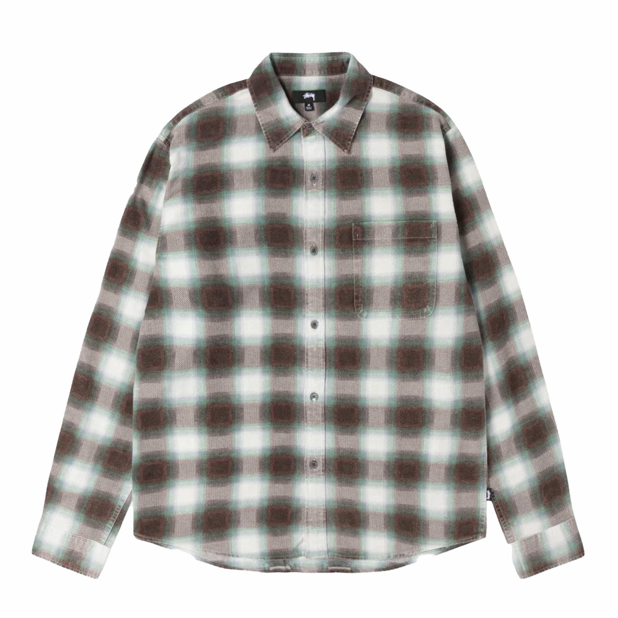 美品 stussy HELLSHIRE PLAID SHIRT ネル シャツ stussy hellshire plaid shirt ネルシャツ - メルカリ
