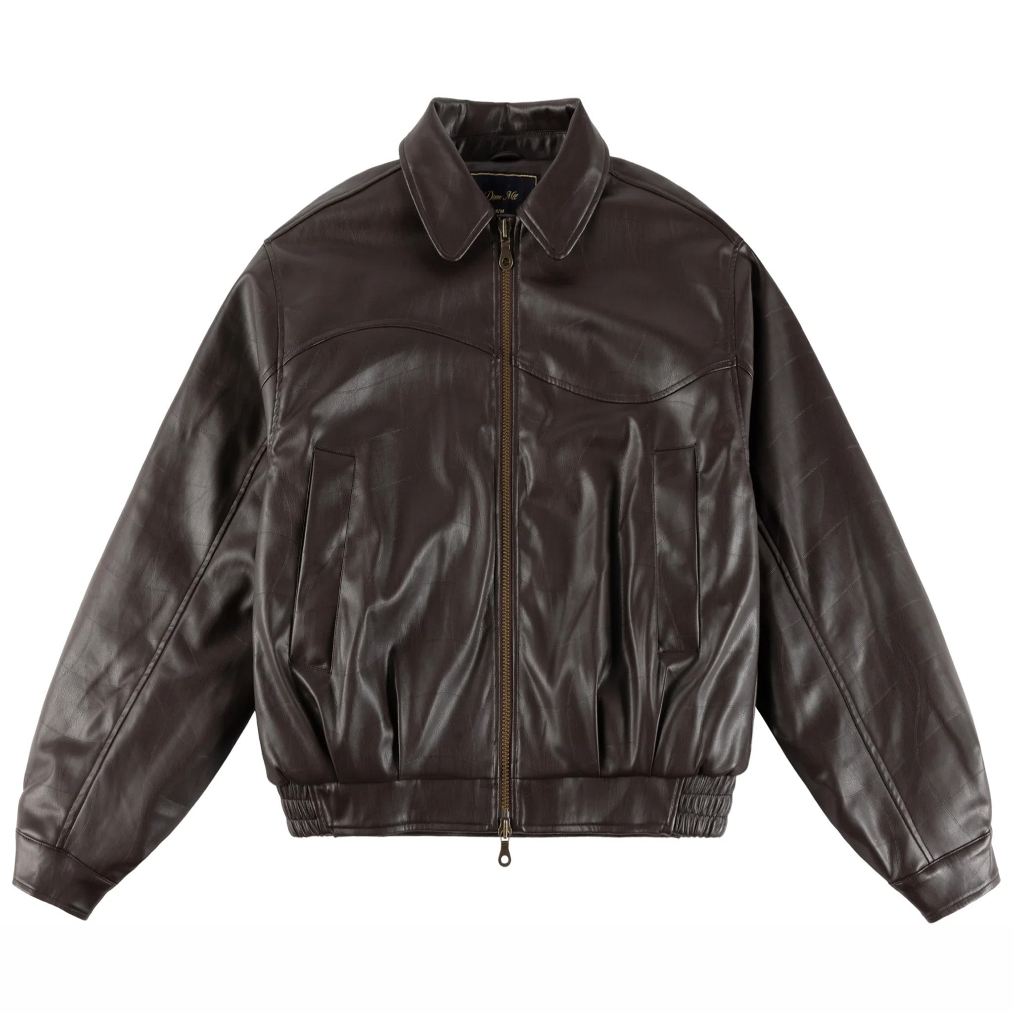 Dime Debossed Wavy Jacket (Brown) – August