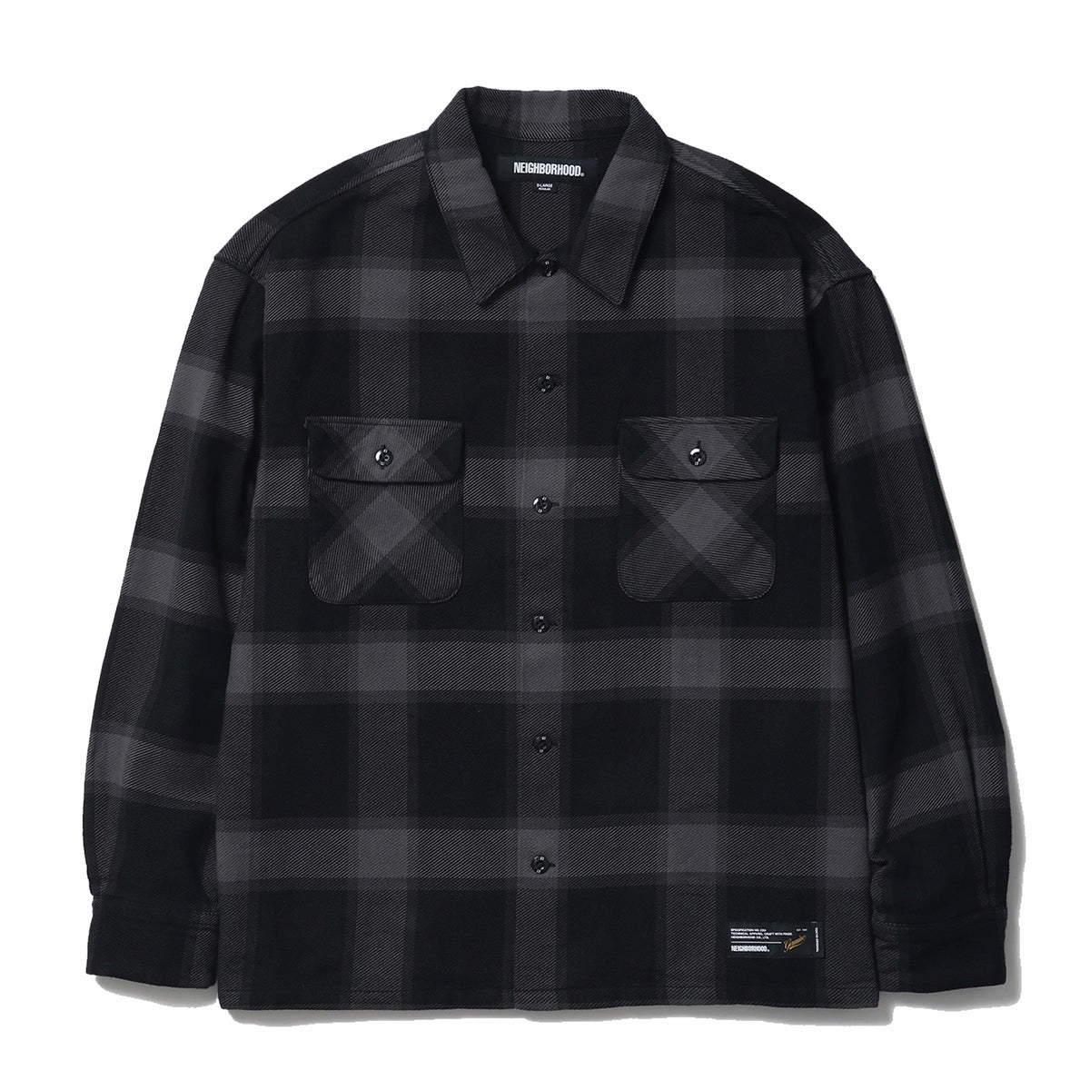 Neighborhood Buffalo Check Shirt LS (Grey) – August Neighborhood Buffalo Check Shirt LS (Grey) – August