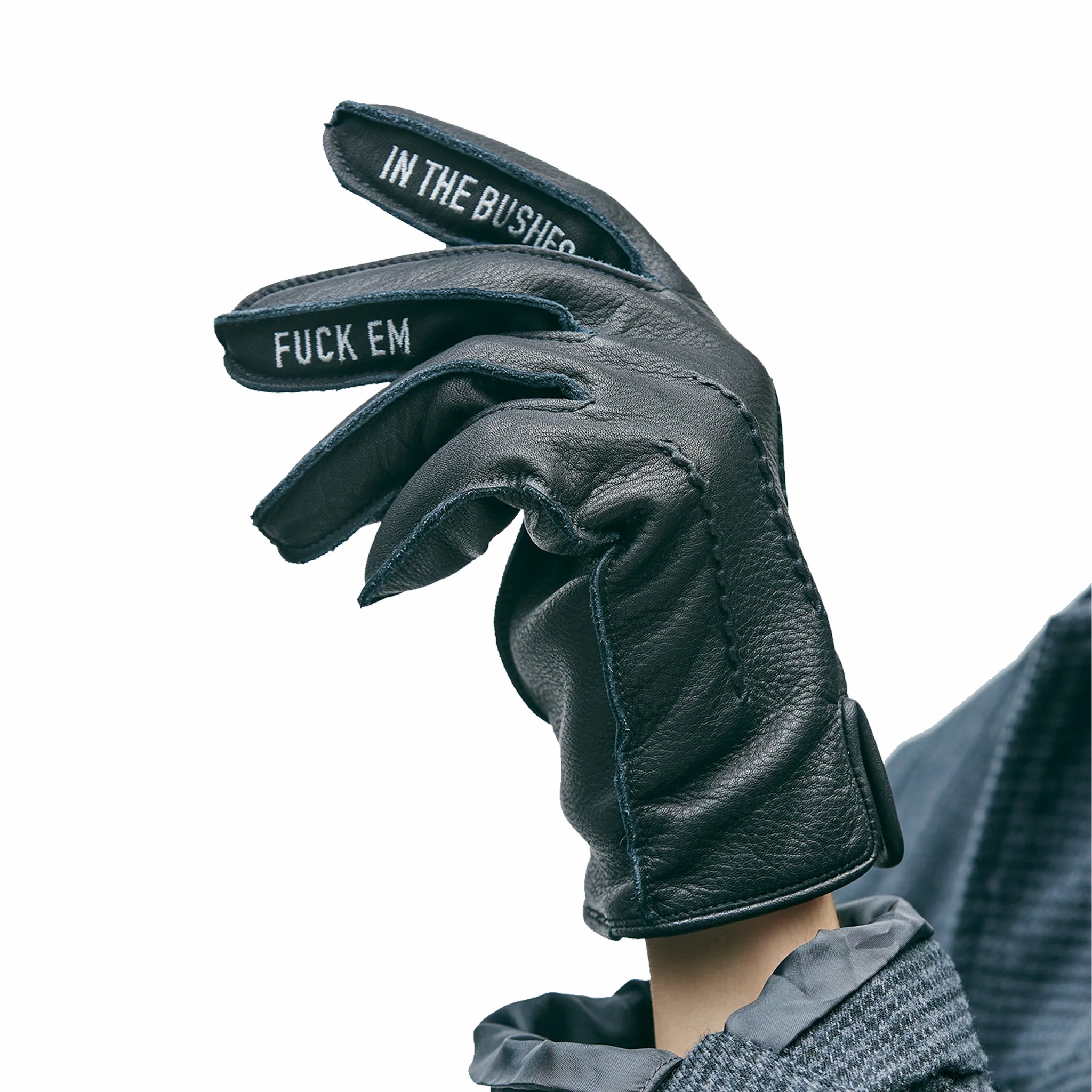 小物 sizeM NEIGHBORHOOD Leather Emblem Gloves Neighborhood Leather EMB Gloves (Brown) – August