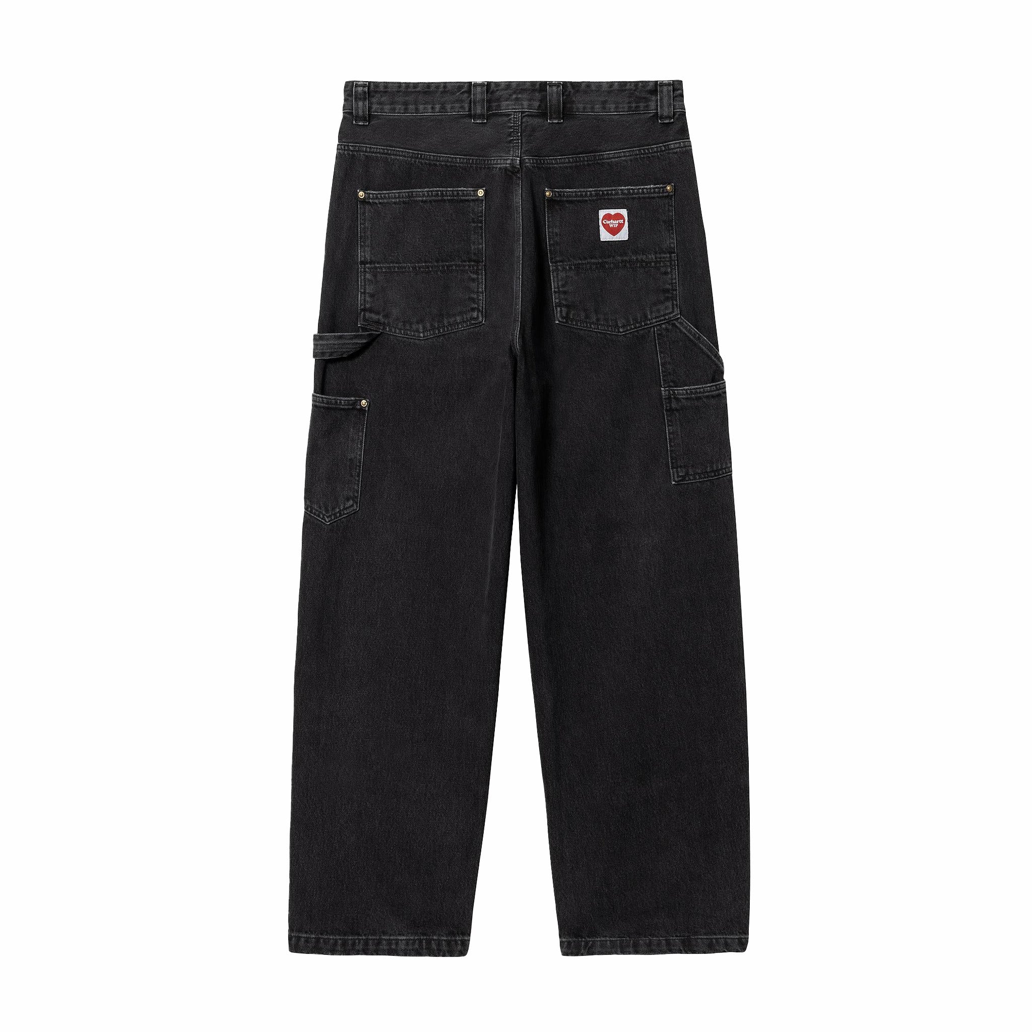 Carhartt WIP Nash Double Knee Pant (Black/Stone Washed) – August