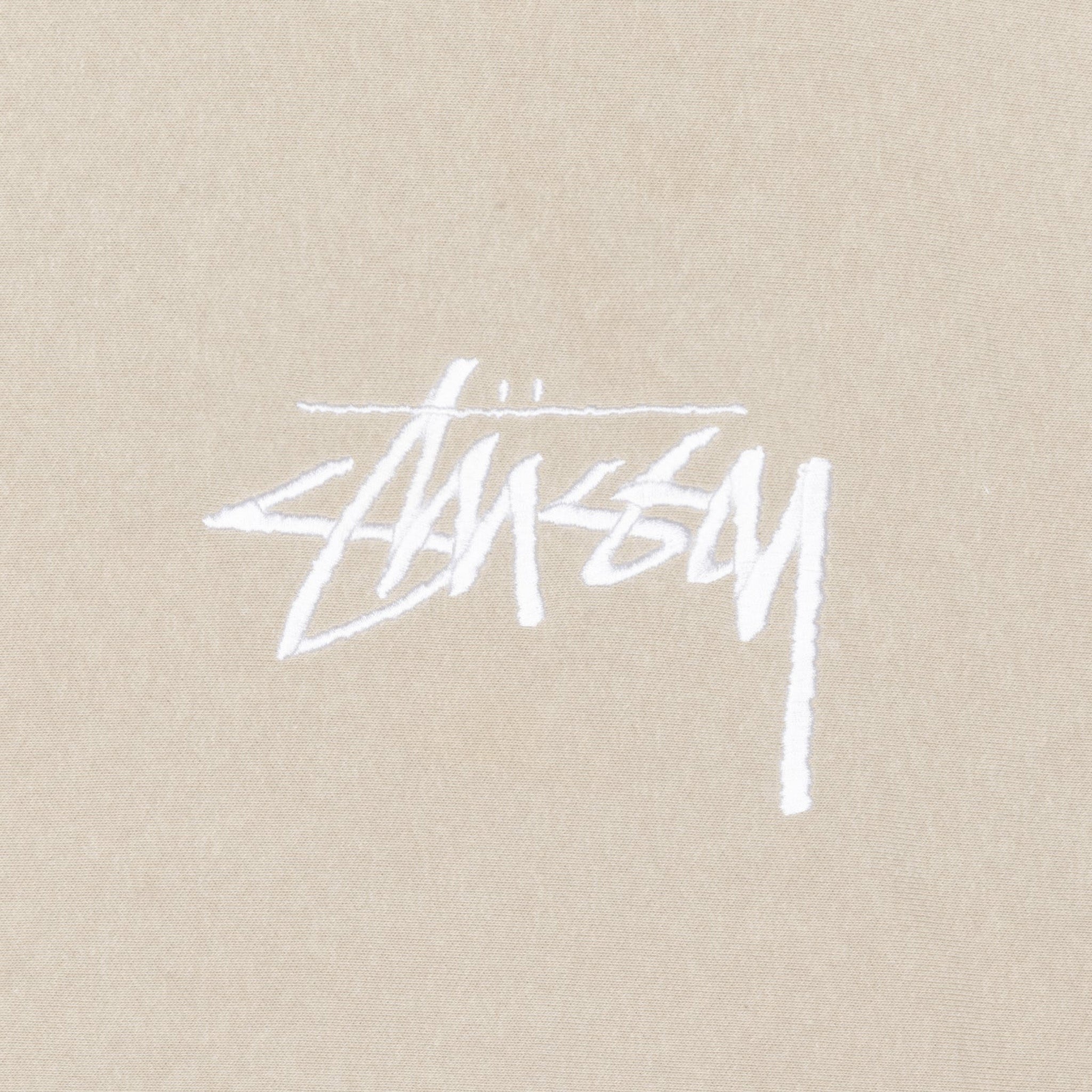 Stüssy Stock Logo Applique Hoodie (Khaki) – August