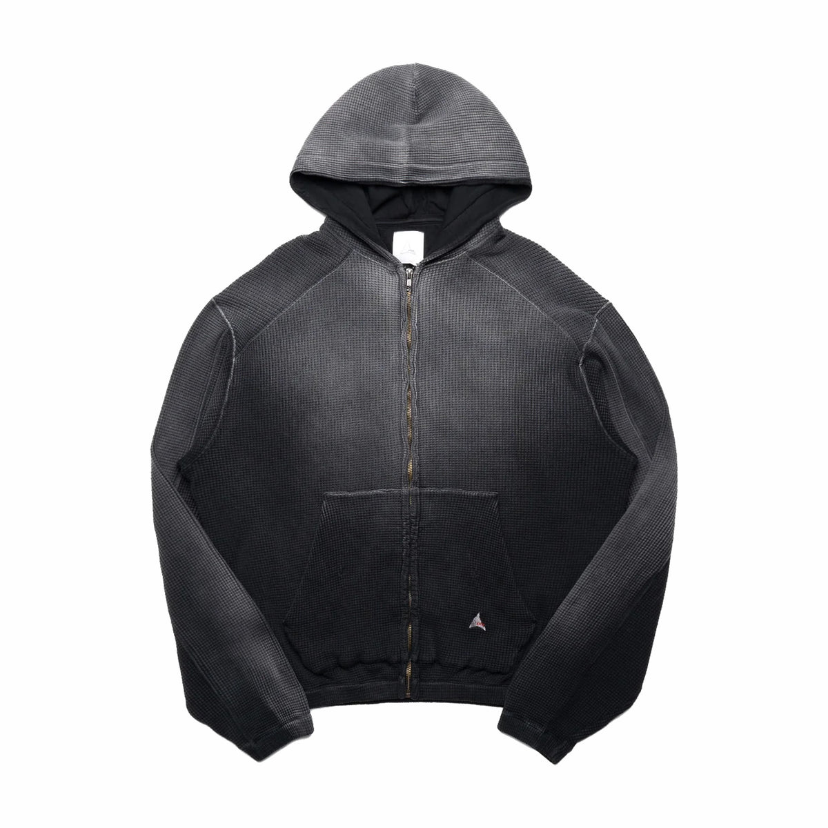 トップス RADIALL WHEELS - ZIP HOODIE FADED BLACK MRW_Brand_Hoodie_Front_grande.