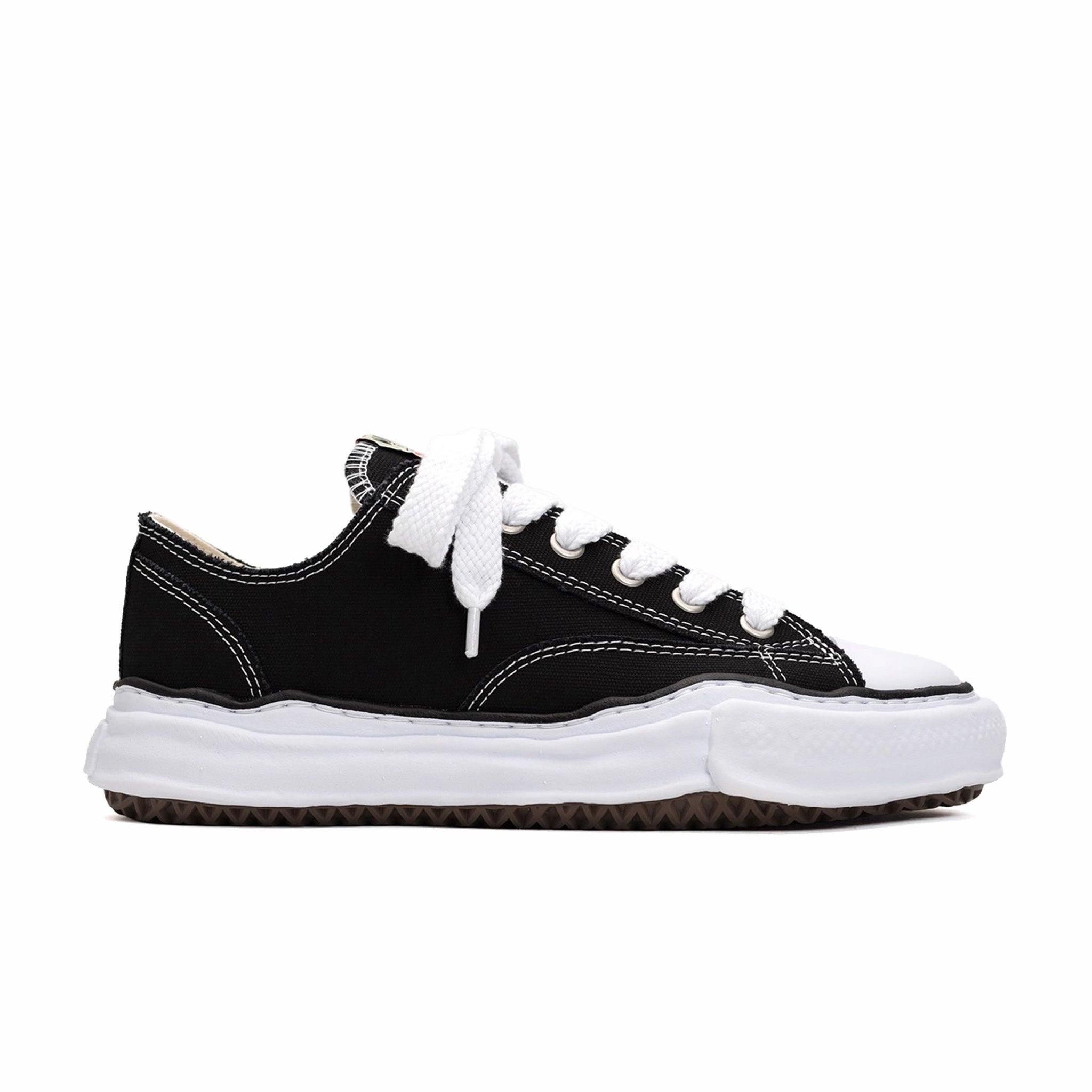 Maison MIHARA YASUHIRO &quot;Peterson&quot; OG Sole Canvas Low-Top Sneaker (Black) - August Shop