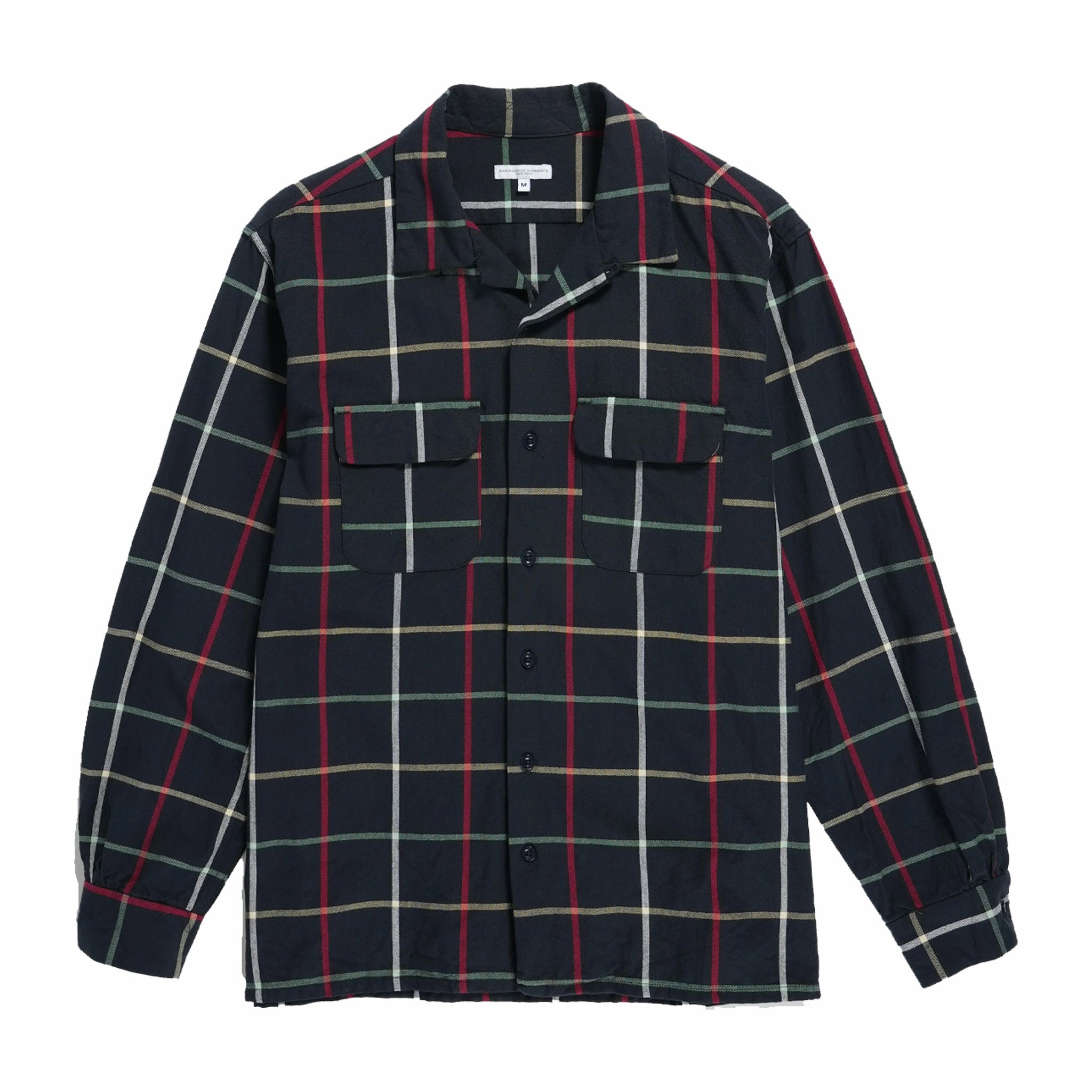 Engineered Garments Classic Shirt (Navy Cotton Windowpane)