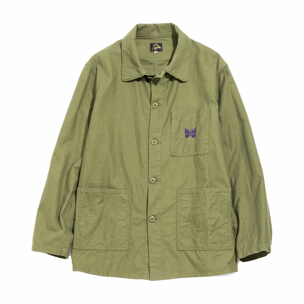 Needles D.N. Coverall Shirt - Back Sateen (Olive) – August