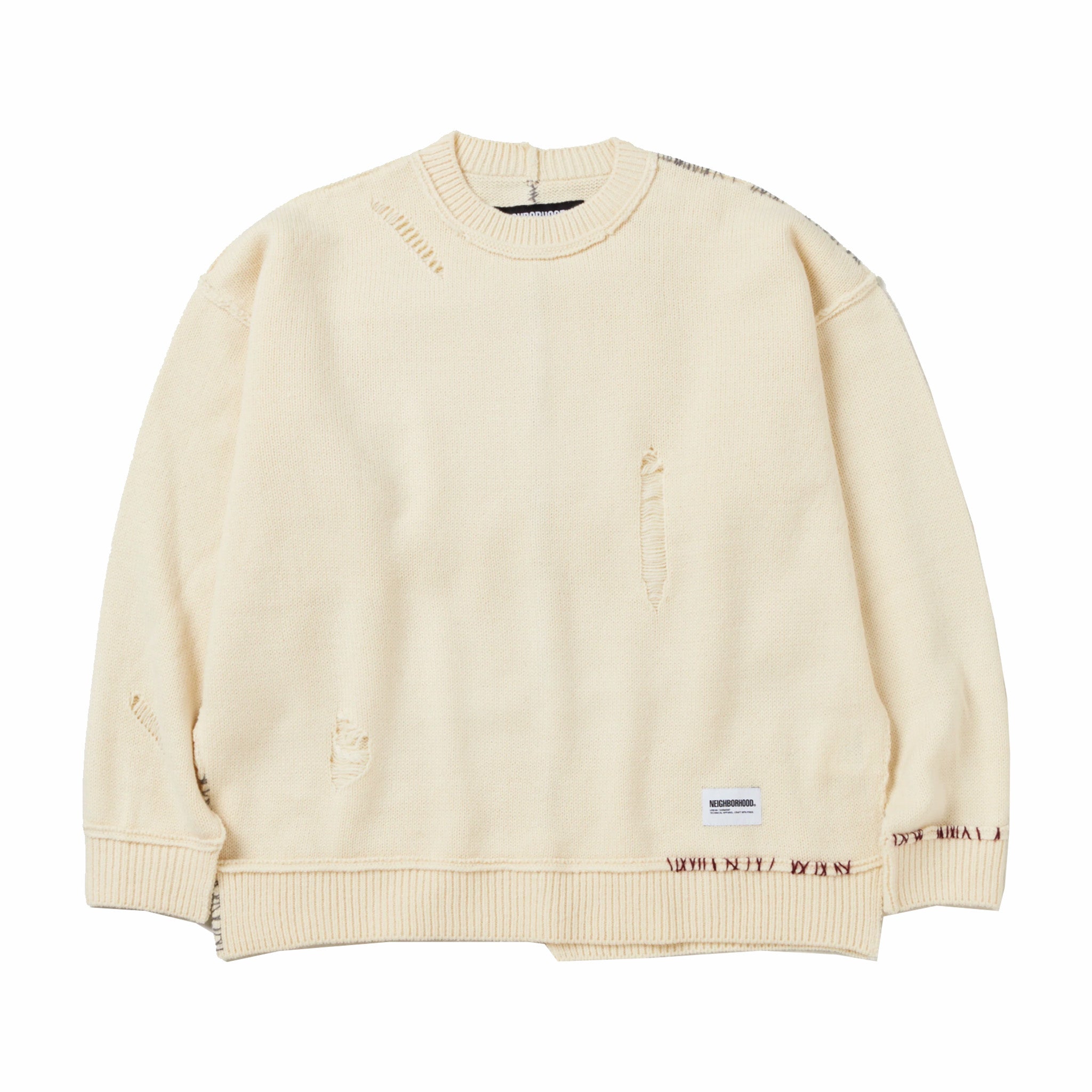 Neighborhood Savage Crewneck Sweater (Ivory) – August