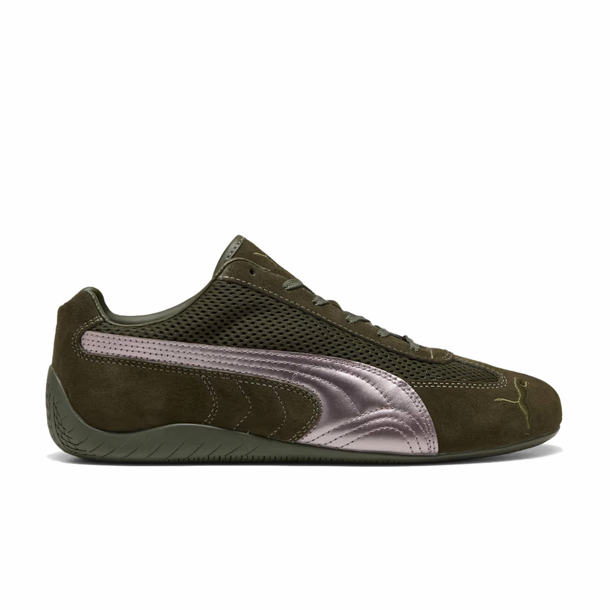 最終値下げ　puma speedcat Puma Unisex Speedcat Premium (Dark Olive/Matte Silver) – August
