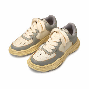 Maison MIHARA YASUHIRO "WAYNE" OG Sole VC Leather Low-top Sneaker (Gray/White) - August Shop