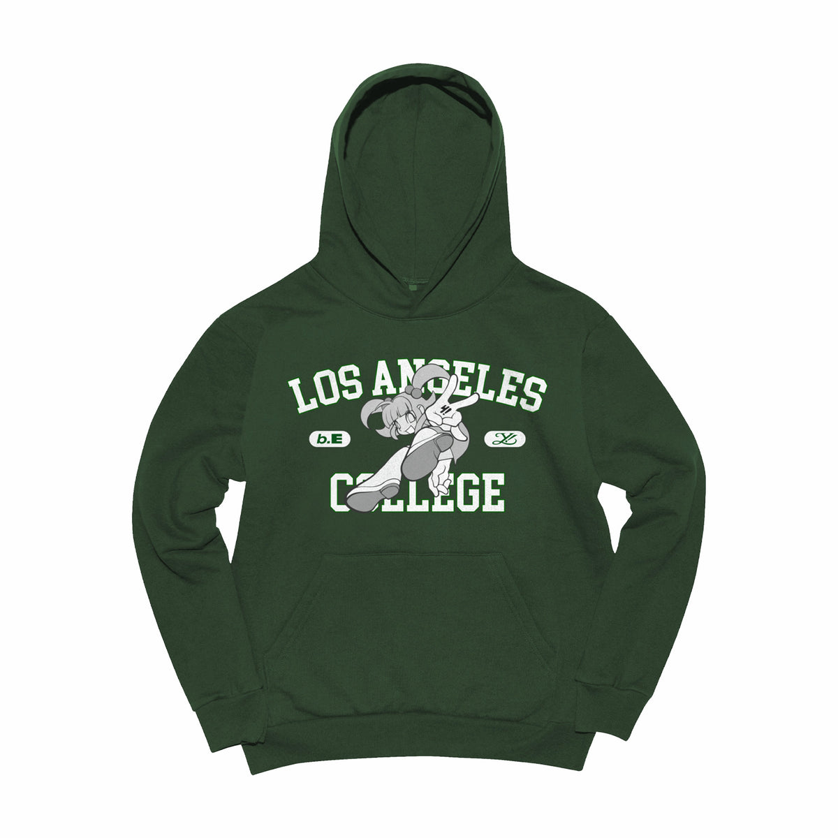b.Eautiful x Yumin Ha College Hoodie (Green) – August