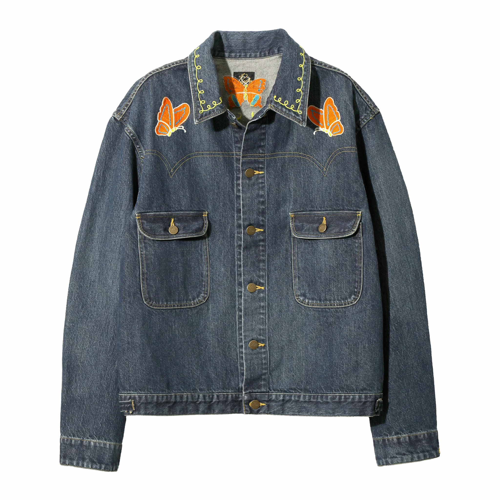 Needles Papillon Emb. Jean Jacket - 12oz Denim (Indigo) – August