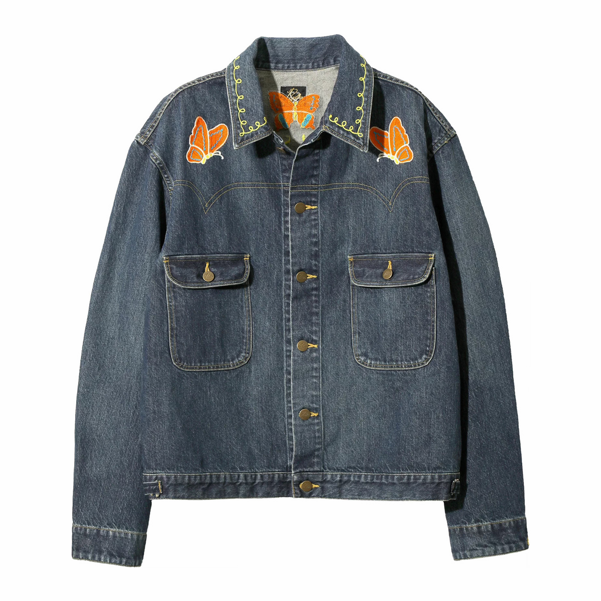 Needles Papillon Emb. Jean Jacket - 12oz Denim (Indigo) – August