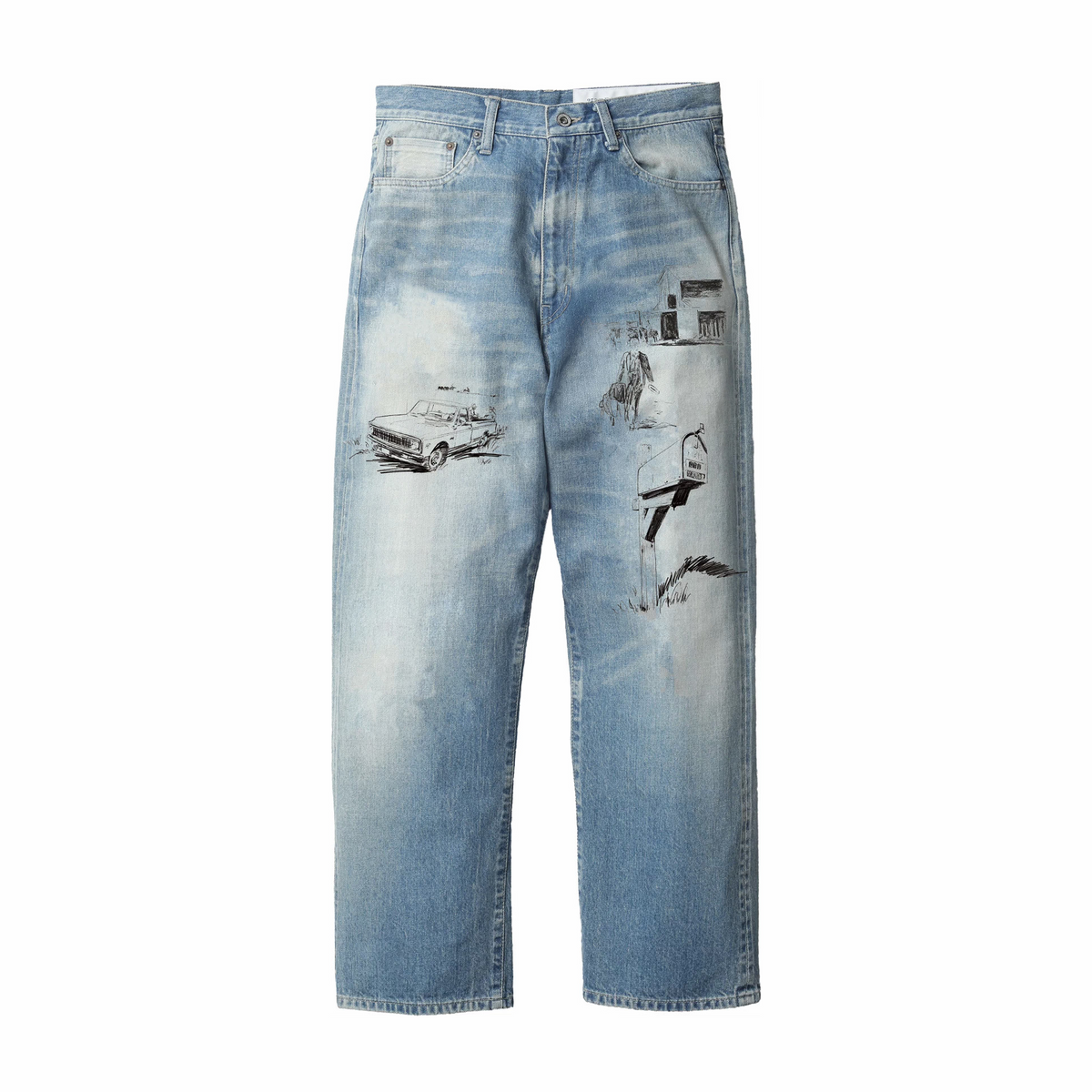Neighborhood x OOTD . Washed DP Basic Denim Pants (Indigo) – August Neighborhood x OOTD . Washed DP Basic Denim Pants (Indigo) – August