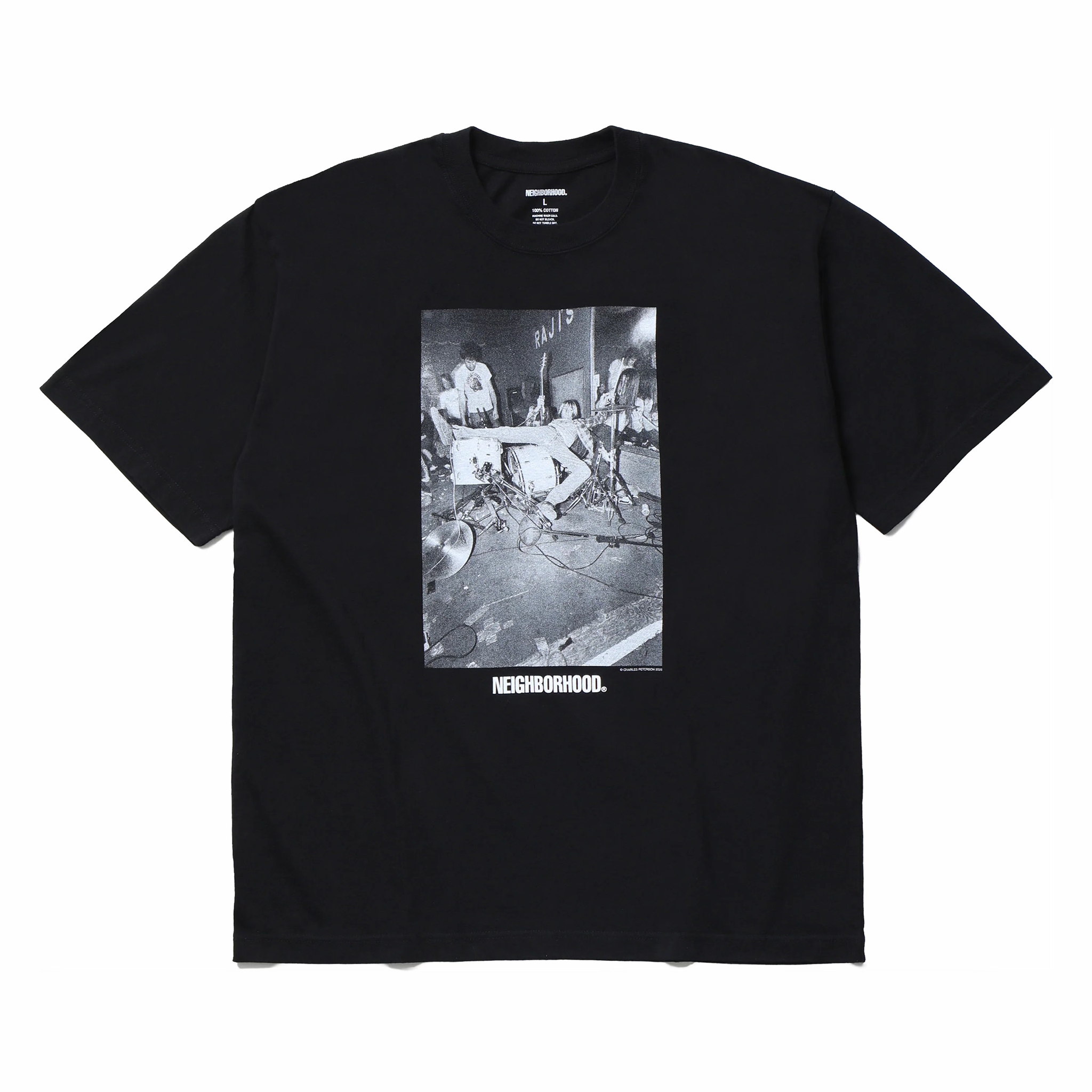 Neighborhood x Charles Peterson . Tee SS-3 (Black) – August