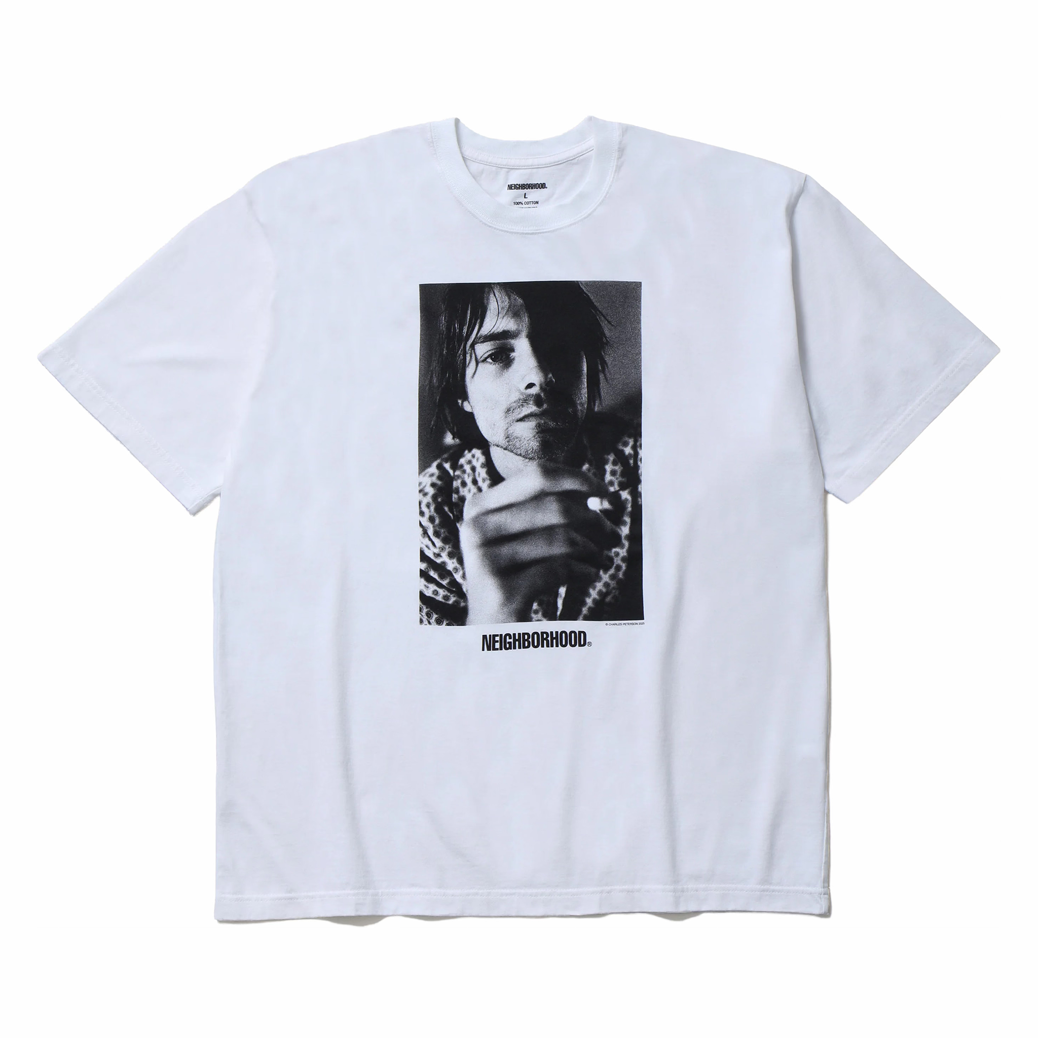 NEIGHBORHOOD CHARLES PETERSON TEE SS-4白M Neighborhood x Charles Peterson . Tee SS-4 (White) – August