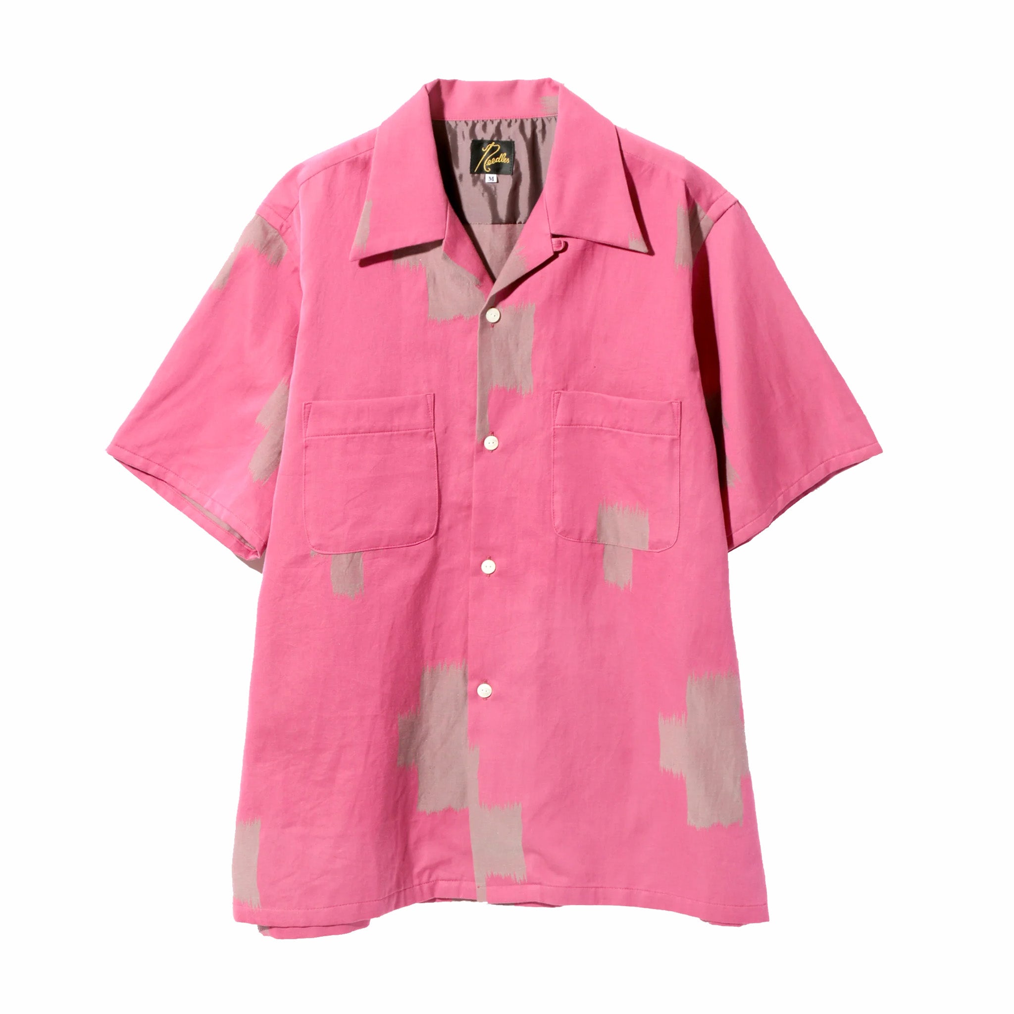 Needles S/S One-Up Shirt - Pink Cross - C/L Kimono Jacquard (Multi)