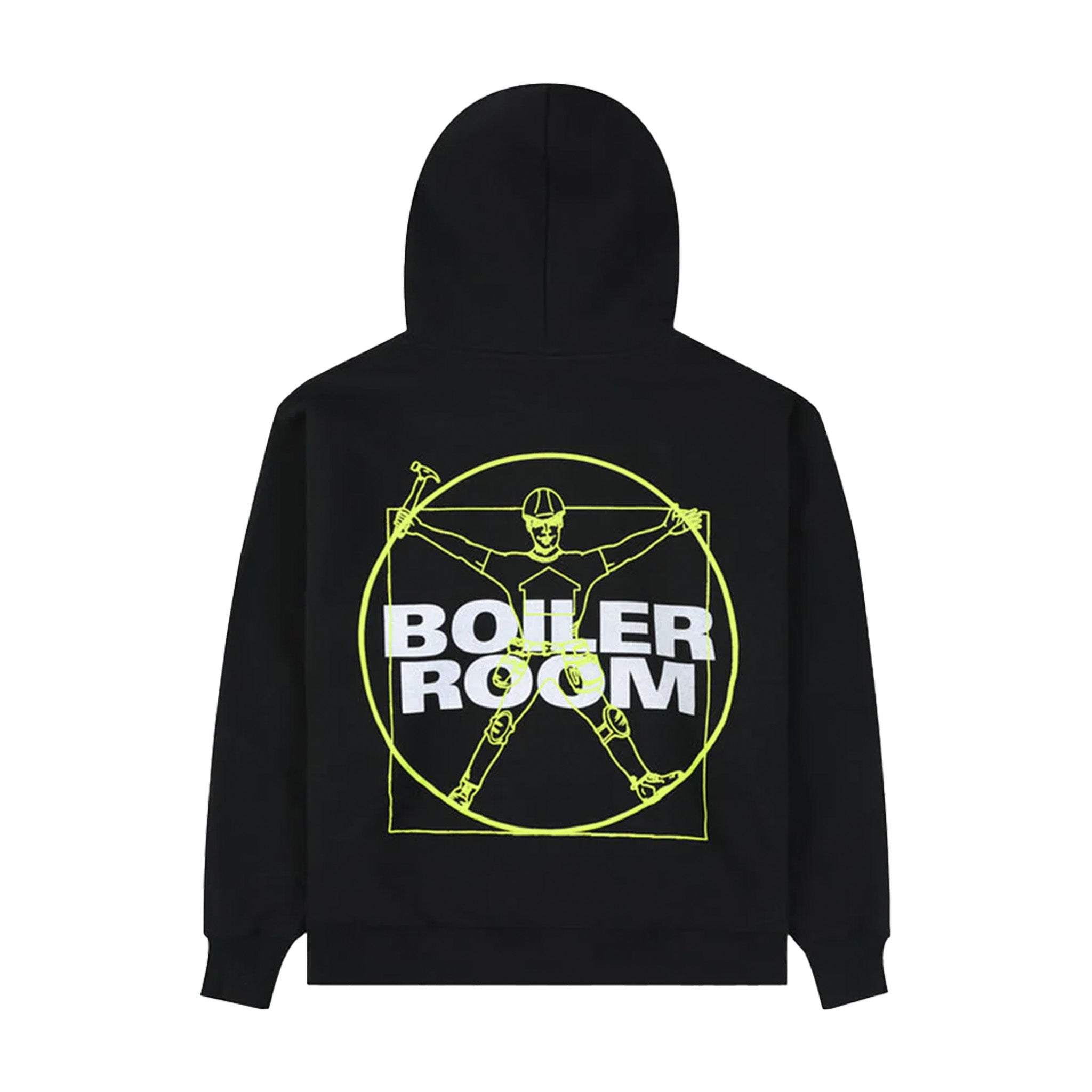 トップス BOILER ROOM Hooded Sweatshirt Pleasures x Boiler Room Workman Hoodie (Black) – August