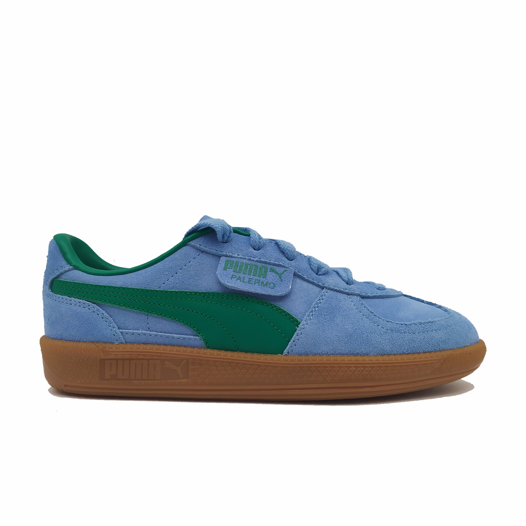 (取寄) プーマ レディース パレルモ スニーカー PUMA women Palermo Sneakers Team Light Blue/Sport Green/Gum Puma Women's Palermo (Team Light Blue/Sport Green) – August