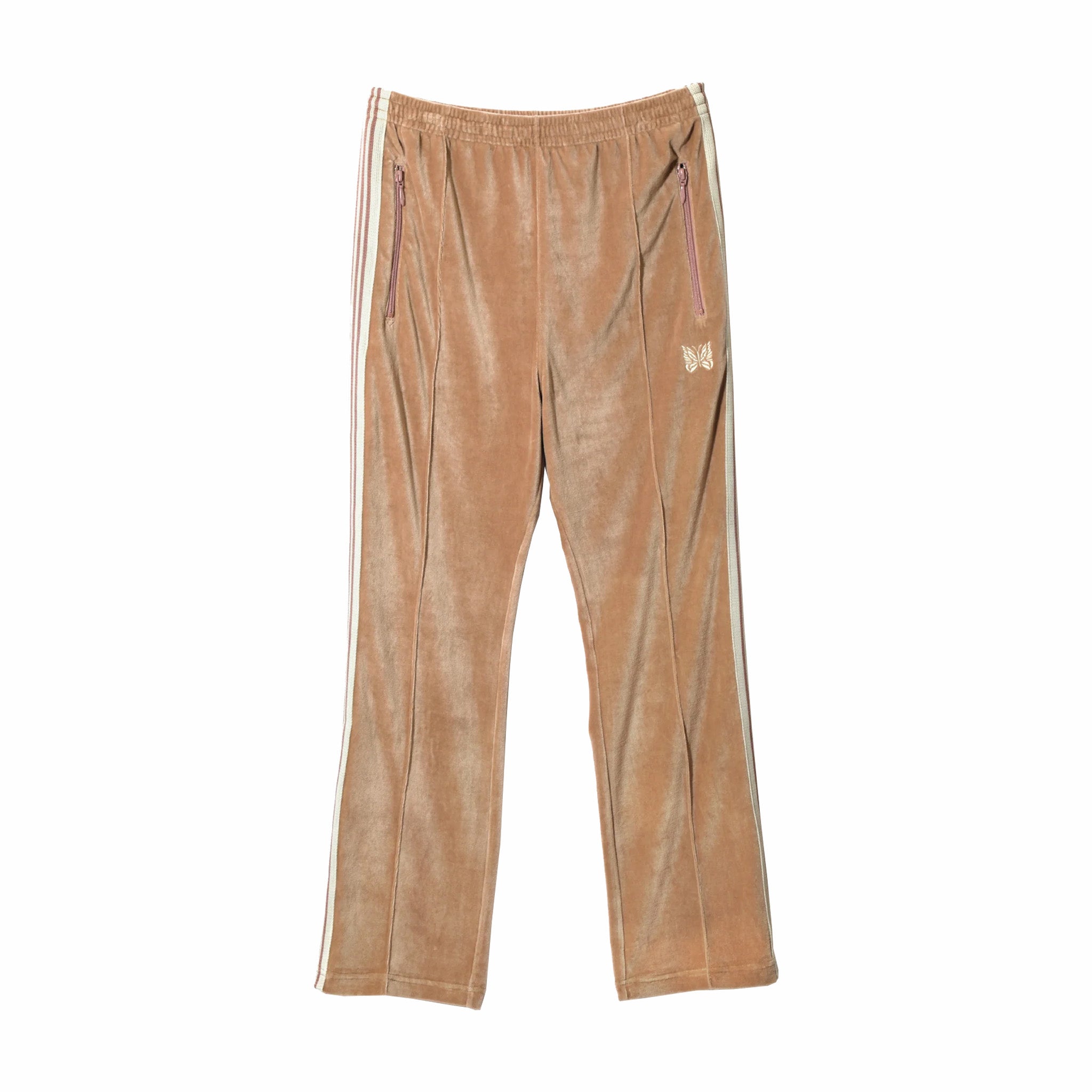 Needles Narrow Track Pant - C/PE Velour (Old Rose)