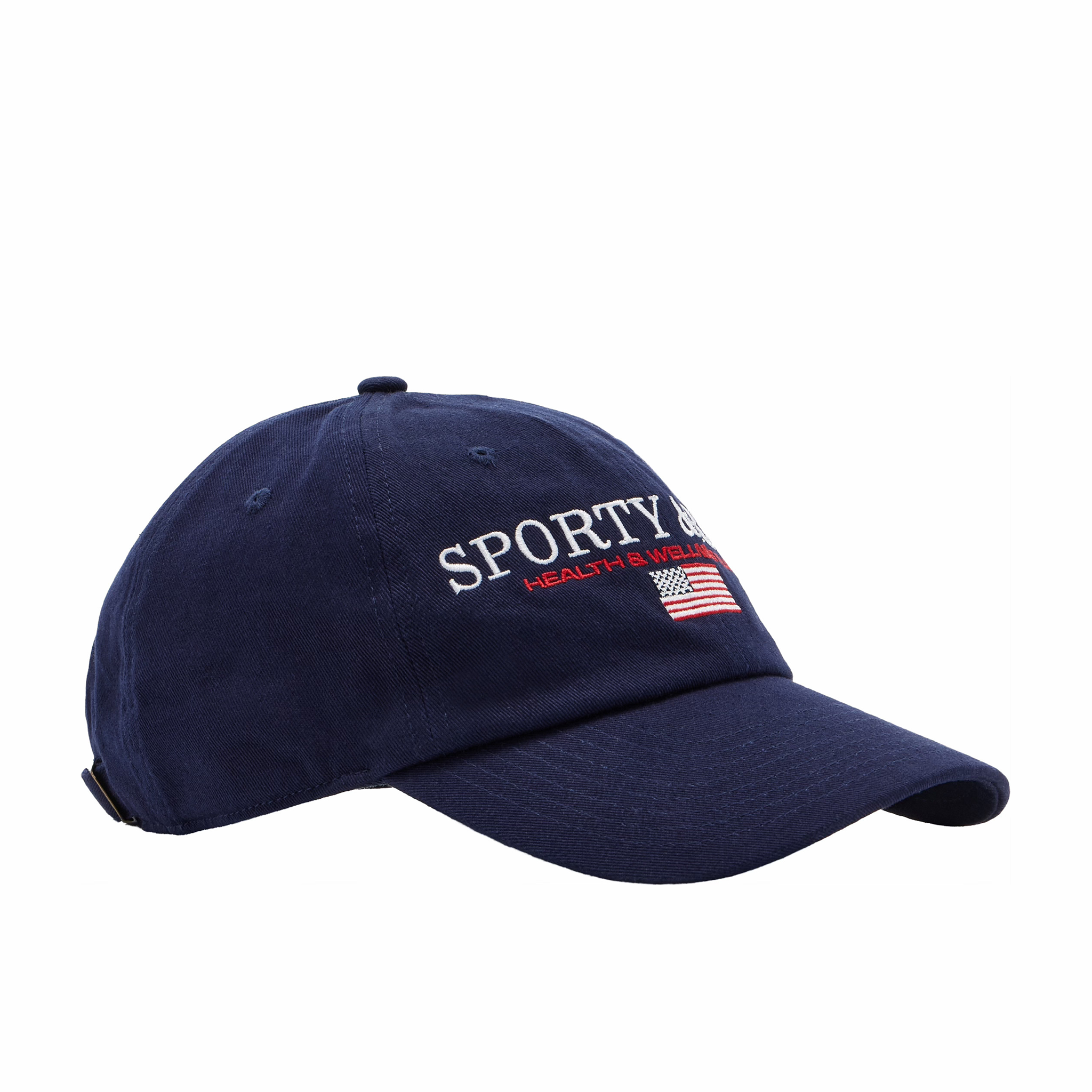 Sporty & Rich Navy Cap Court Hat - Navy/White – Sporty & Rich main image 4