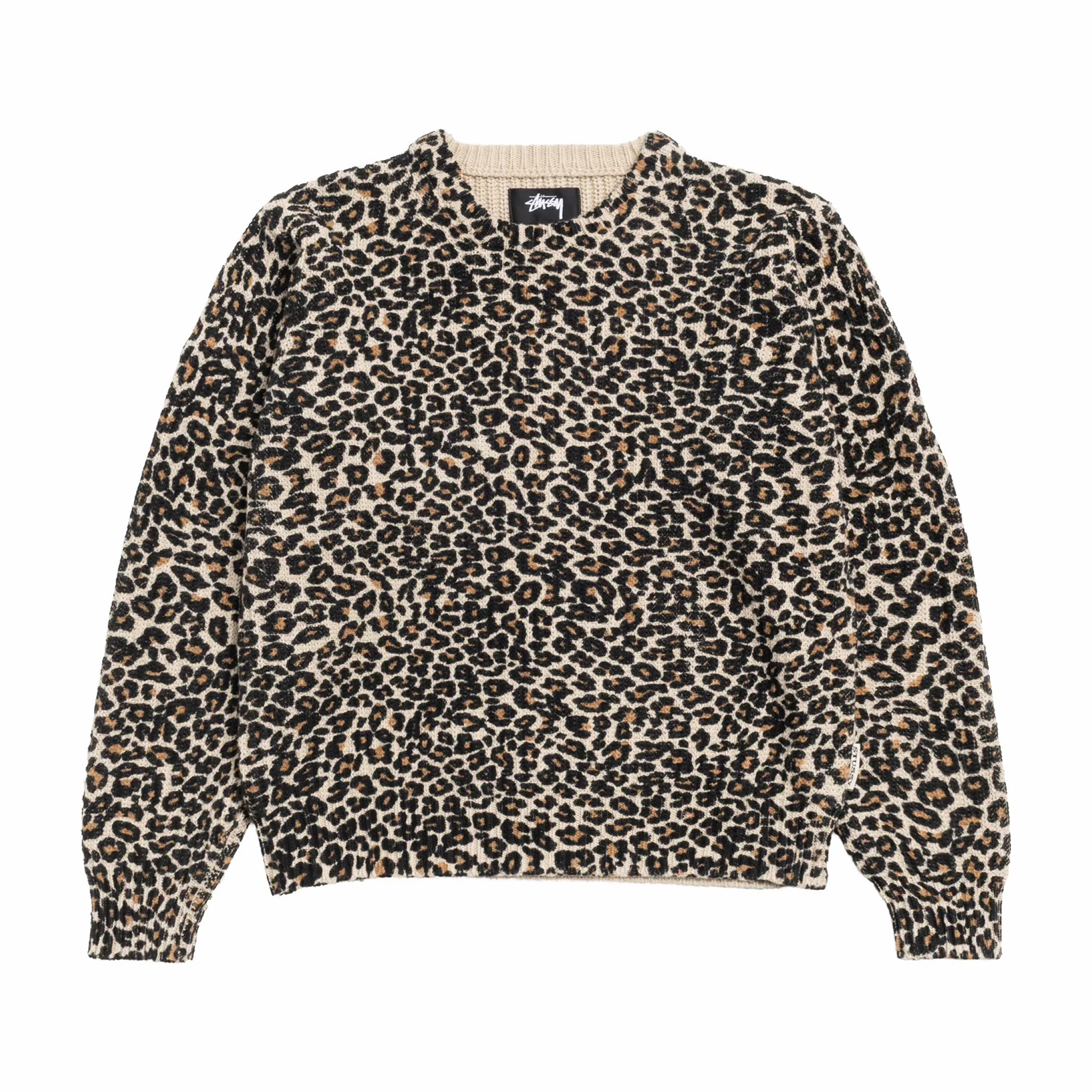 Stussy Leopard Sweater ヒョウ柄ニット Lサイズ Stüssy Leopard Sweater (Leopard) – August