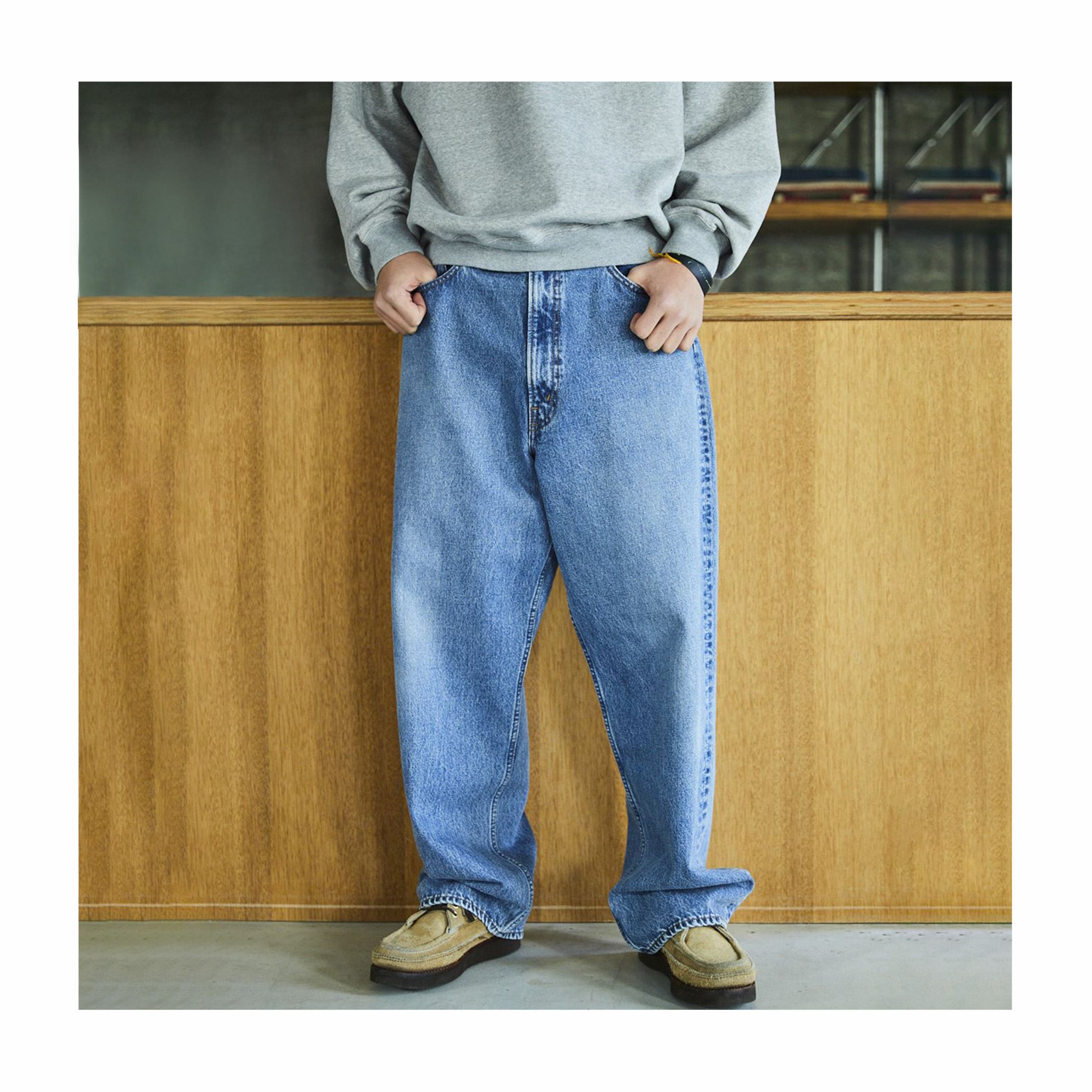 OrSlow 100 Super Dad's Denim - Used Wash (Blue) – August