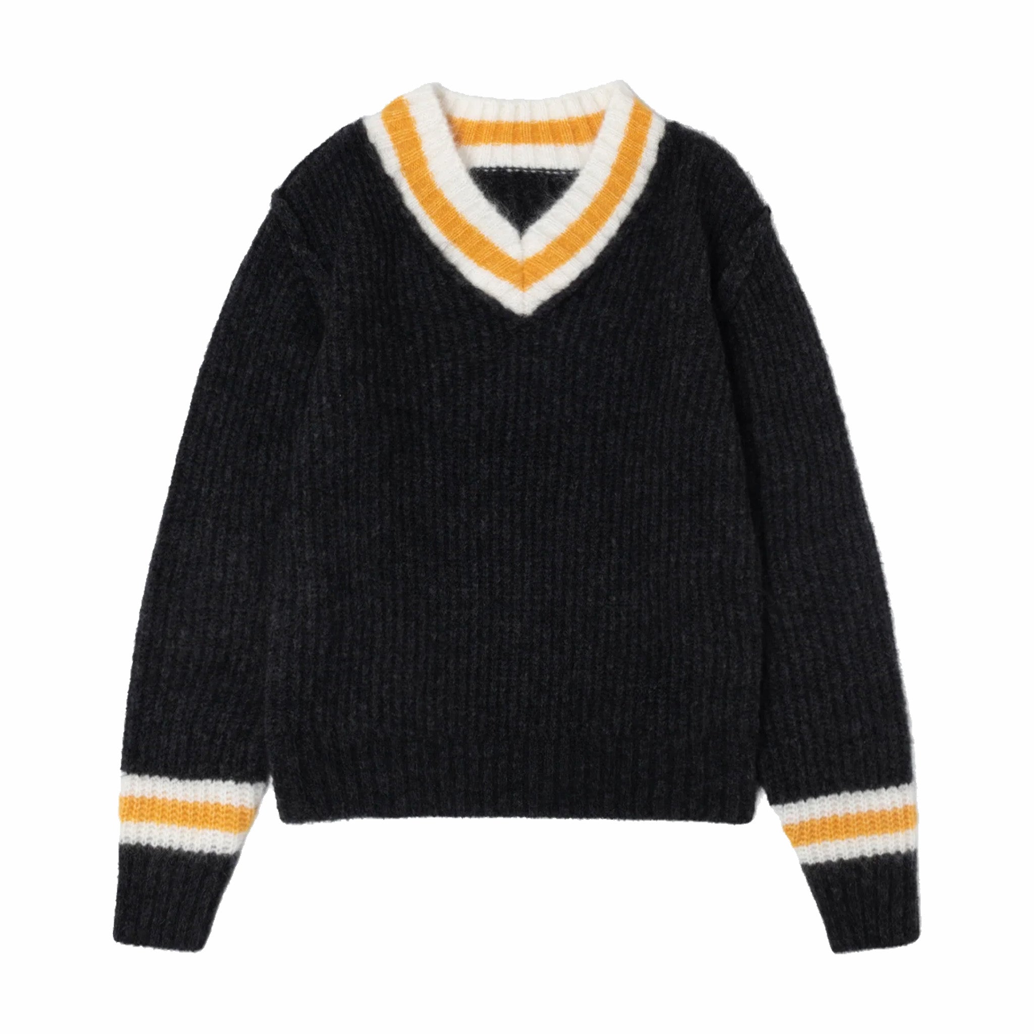 Stüssy Mohair Tennis Sweater (Charcoal) – August