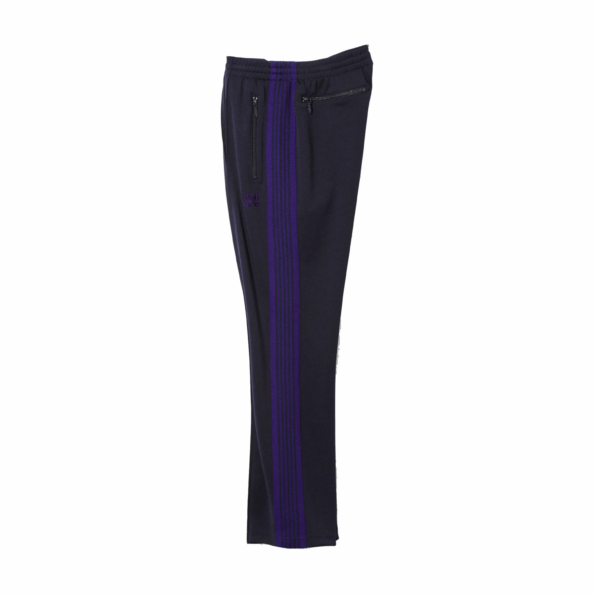 Needles Poly smooth zipped track pant, NAVY