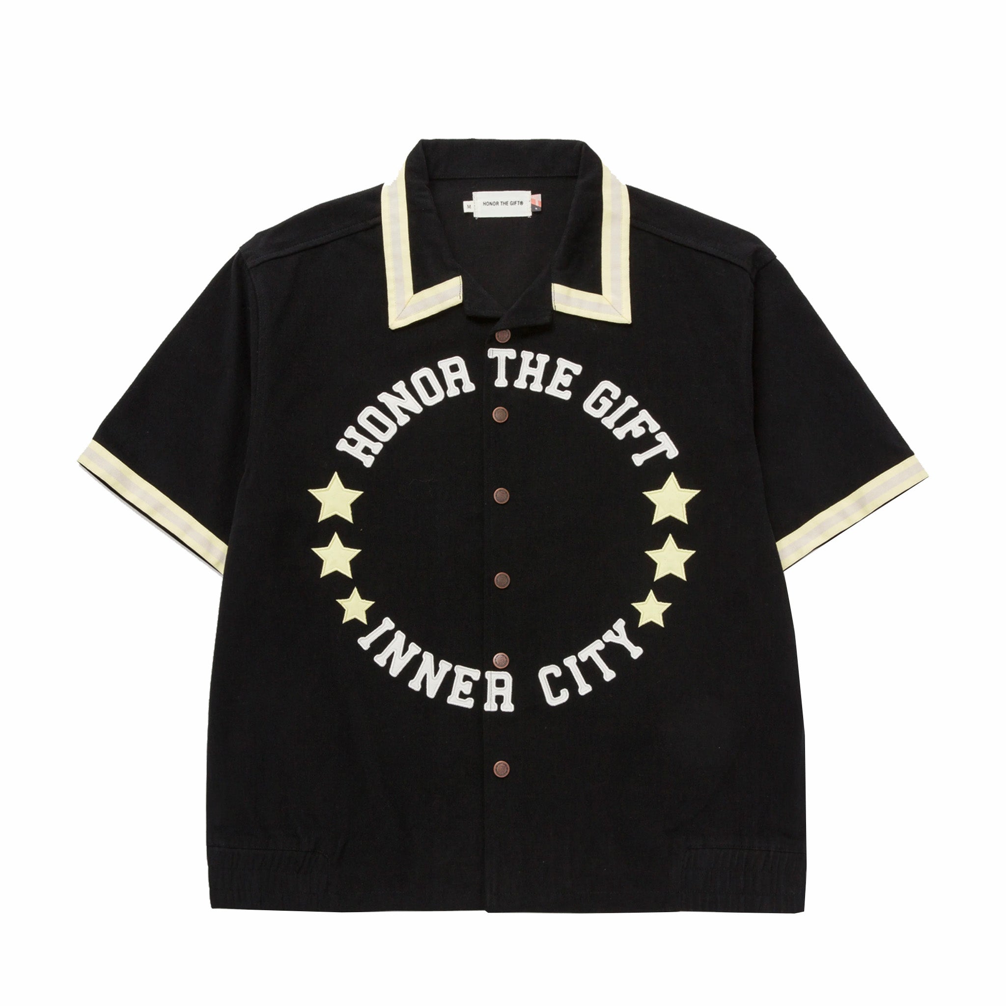 Honor The Gift Tradition S/S Snap Button Up (Black)