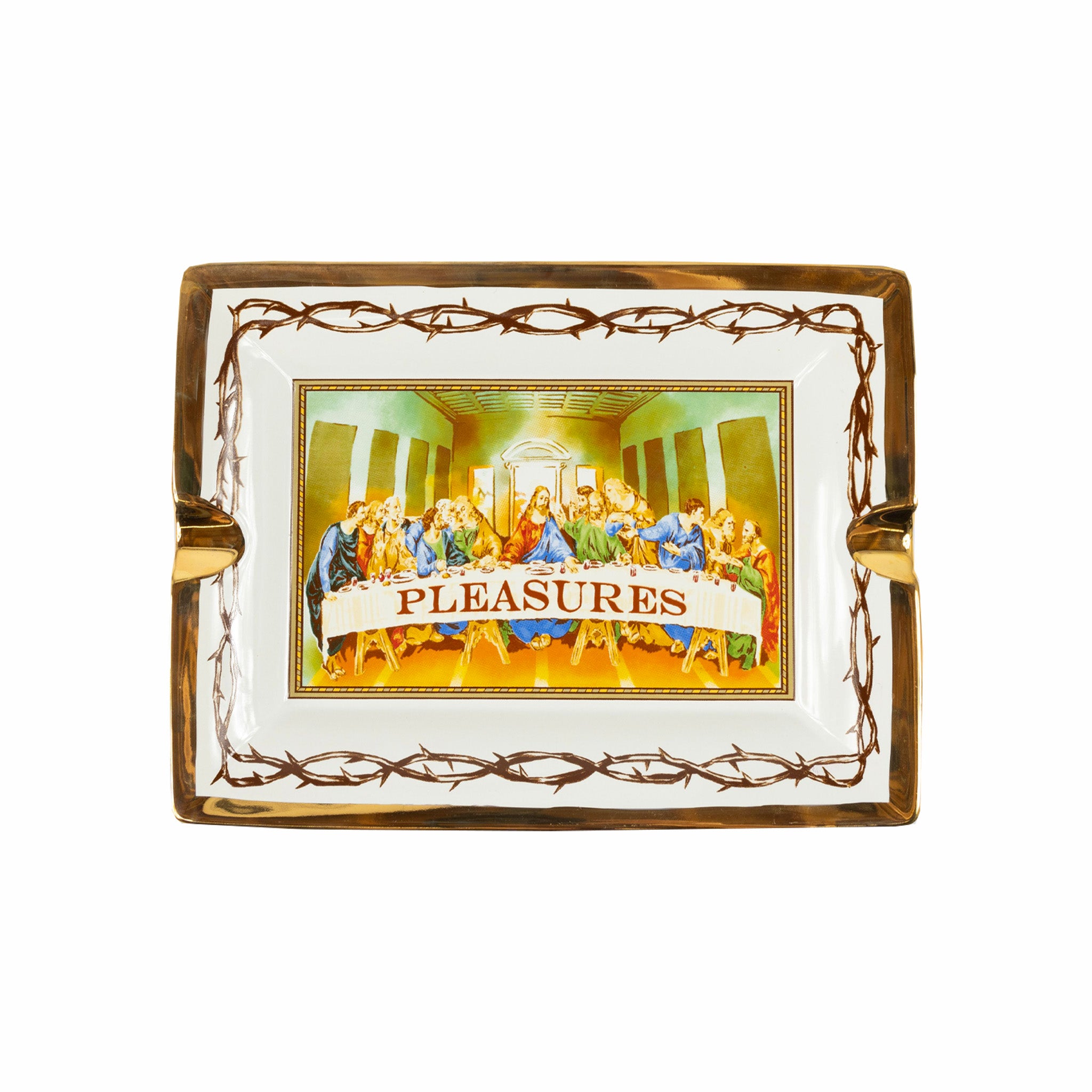 Pleasures Supper Ceramic Tray (White)