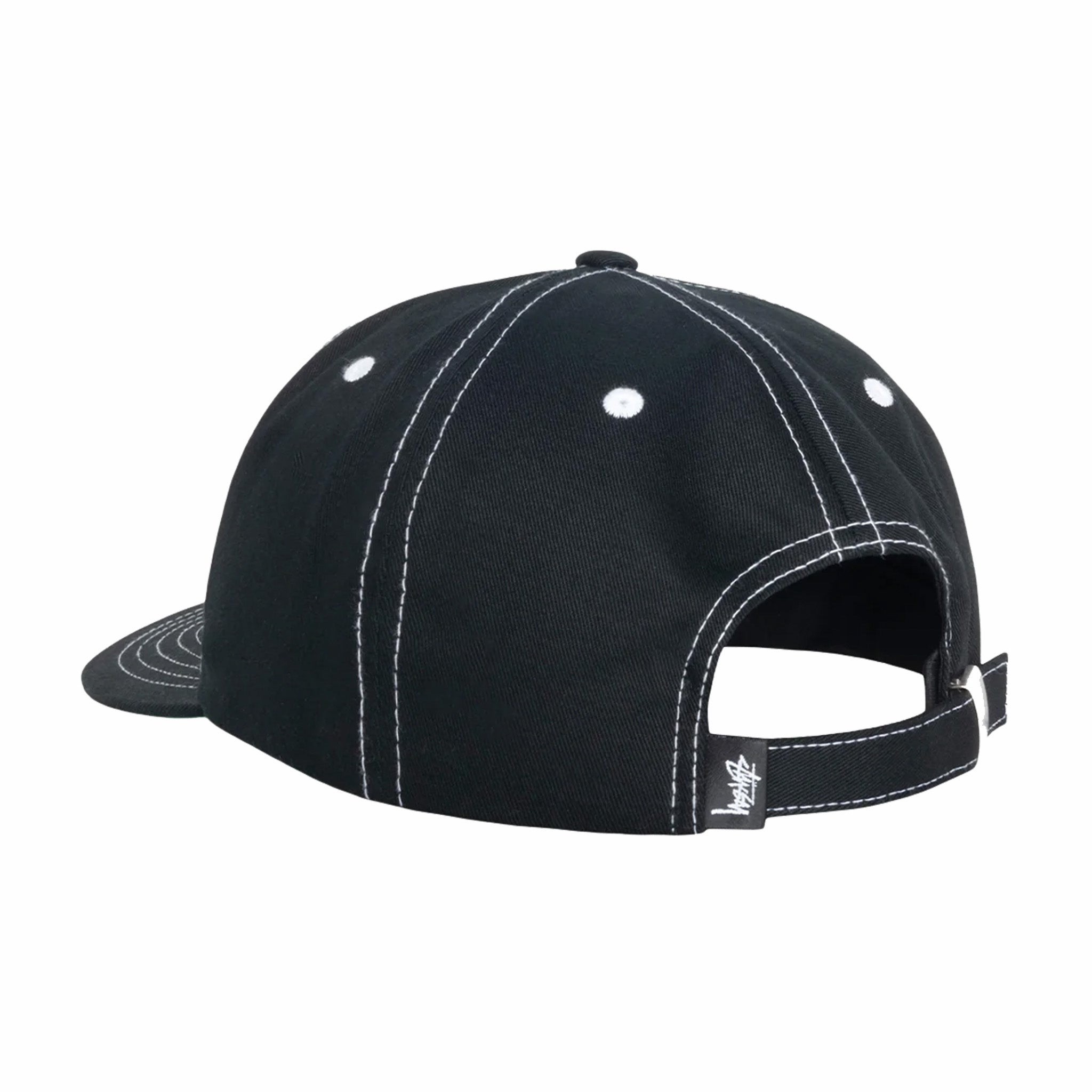 Stüssy Stu Arch Strapback Cap (Black)