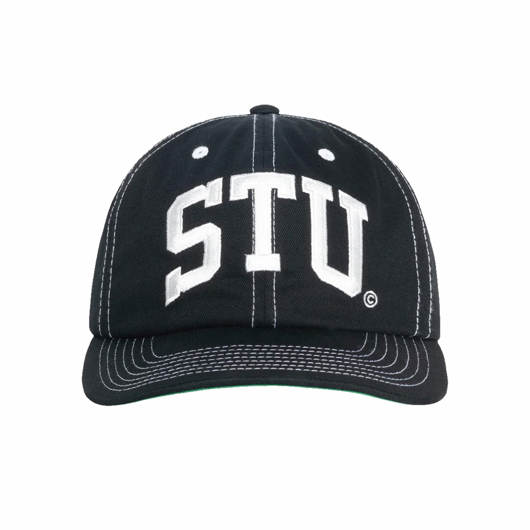 Stüssy Stu Arch Strapback Cap (Black)