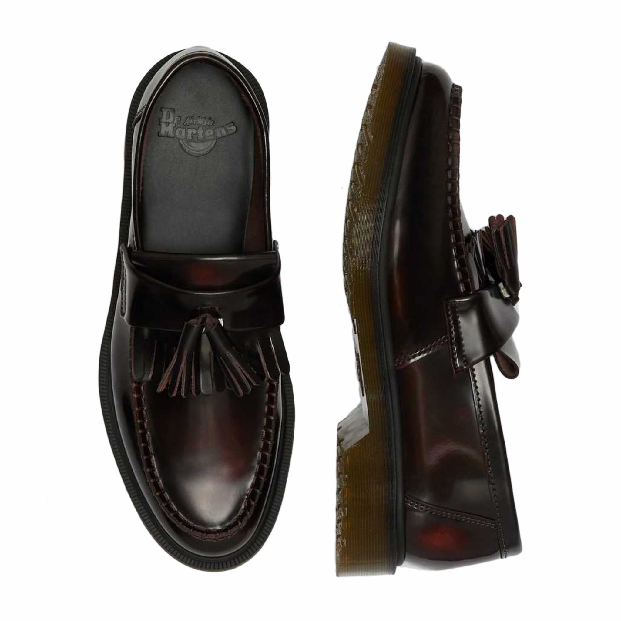 Dr. Martens Adrian Leather Tassel Loafer (Cherry Red Arcadia)