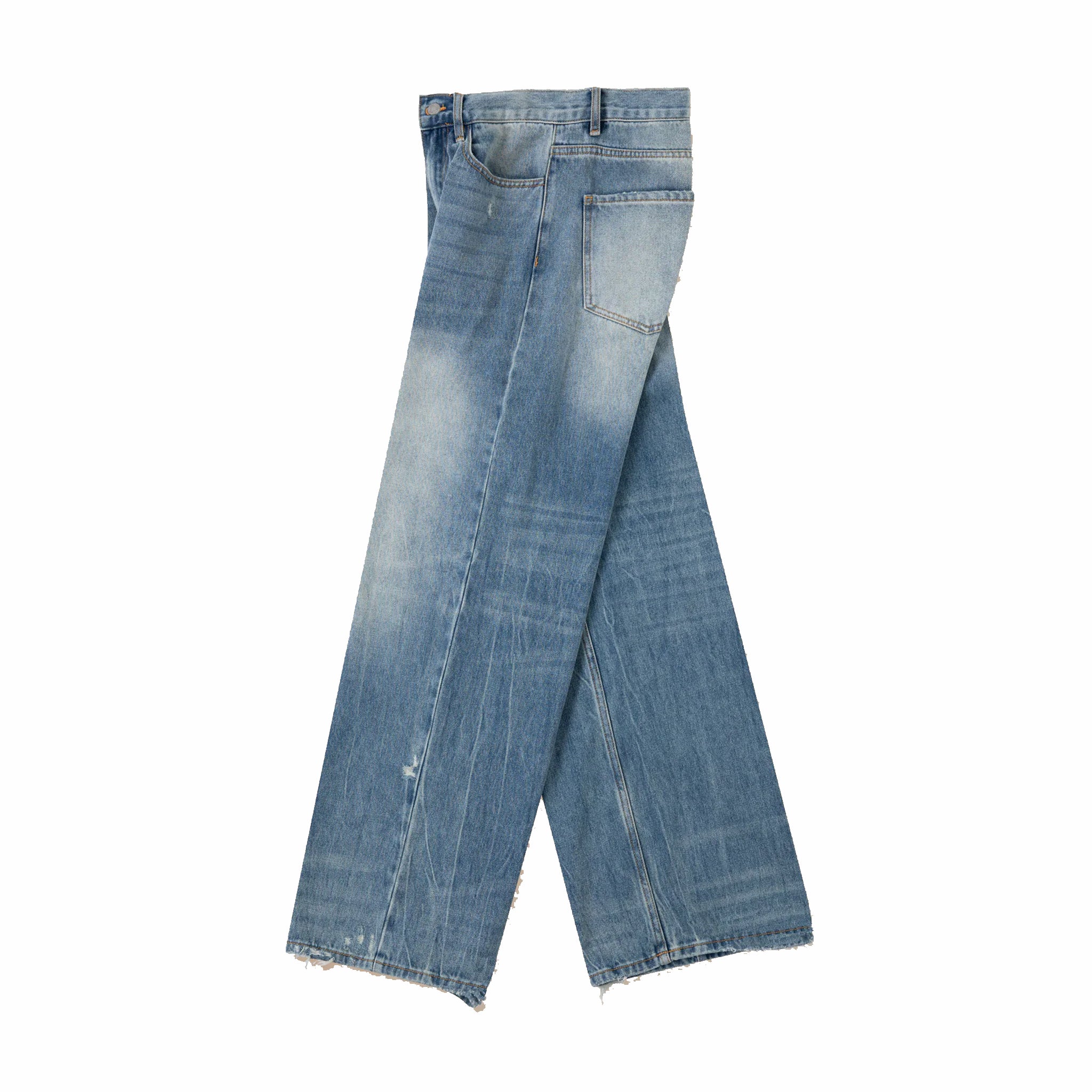 Found Lacy Baggy Jeans (Vintage Blue) - August Shop