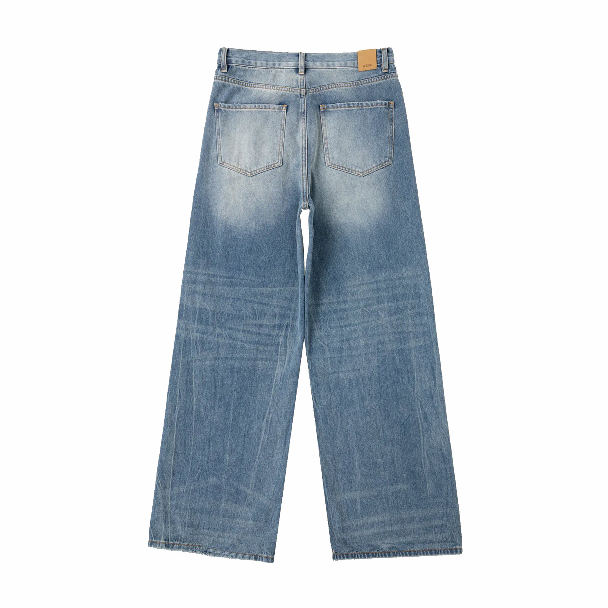 Found Lacy Baggy Jeans (Vintage Blue) - August Shop