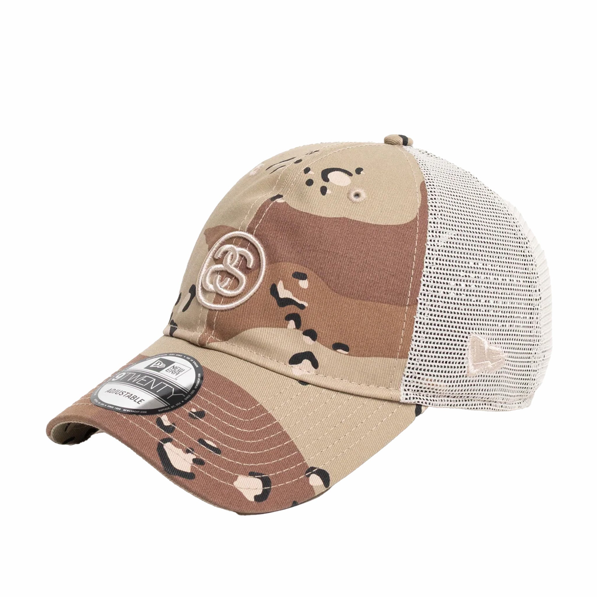 Stüssy SS Link Trucker 9Twenty Hat (Desert Camo) - August Shop