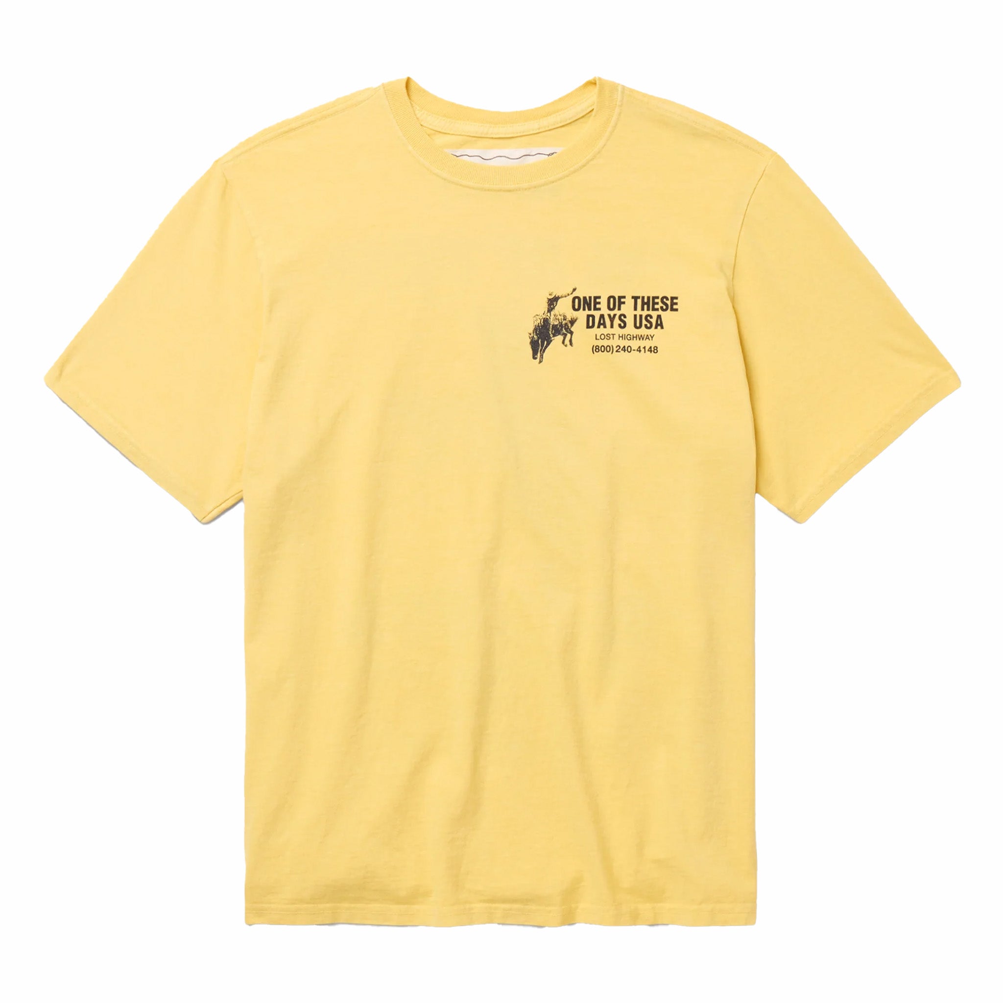 One Of These Days Break On Through T-Shirt (Summer Yellow) - August Shop