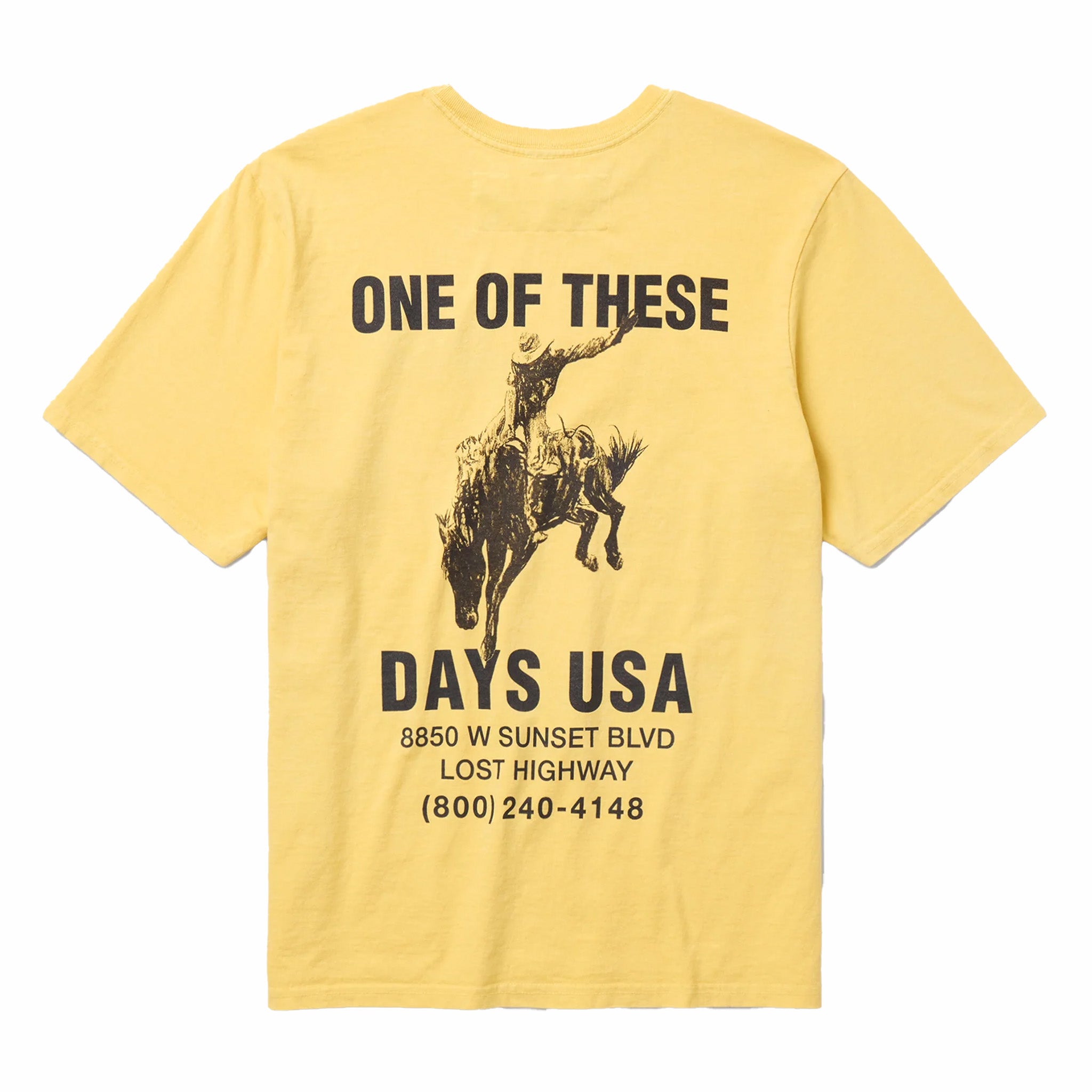 One Of These Days Break On Through T-Shirt (Summer Yellow) - August Shop