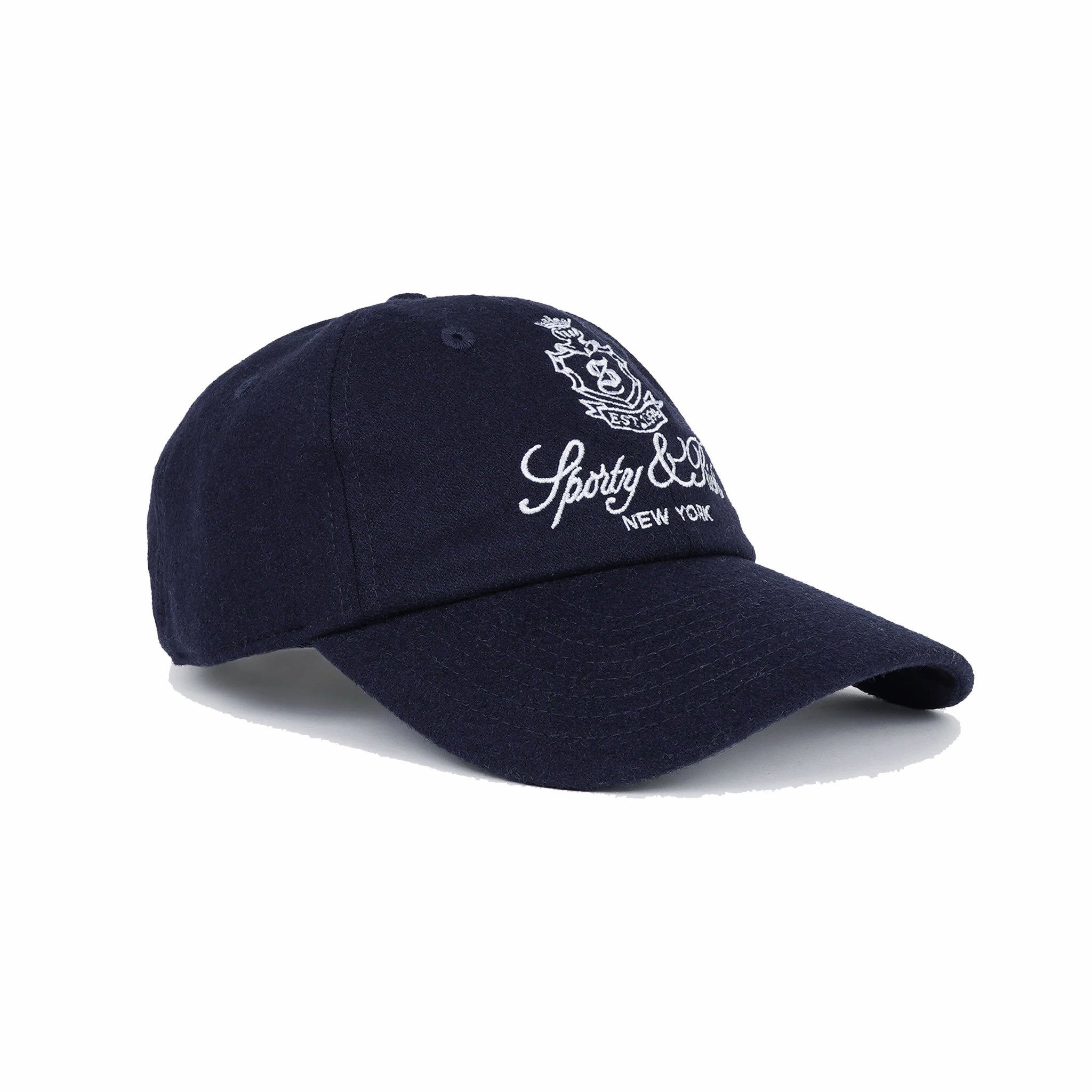 Sporty &amp; Rich Vendome Wool Hat (Dark Navy)