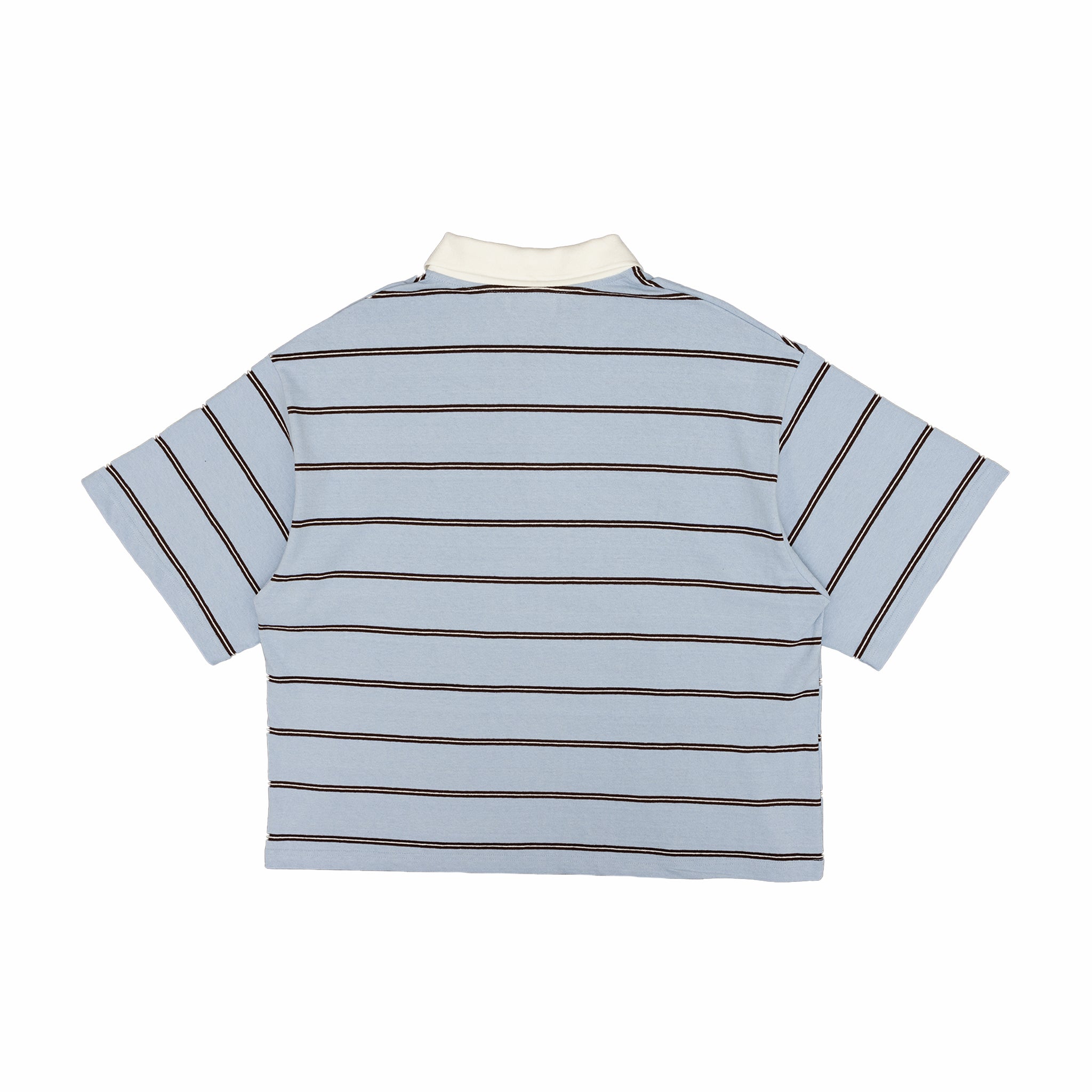 Estudio Niksen Boxy Jersey Polo (Light Blue) - August Shop